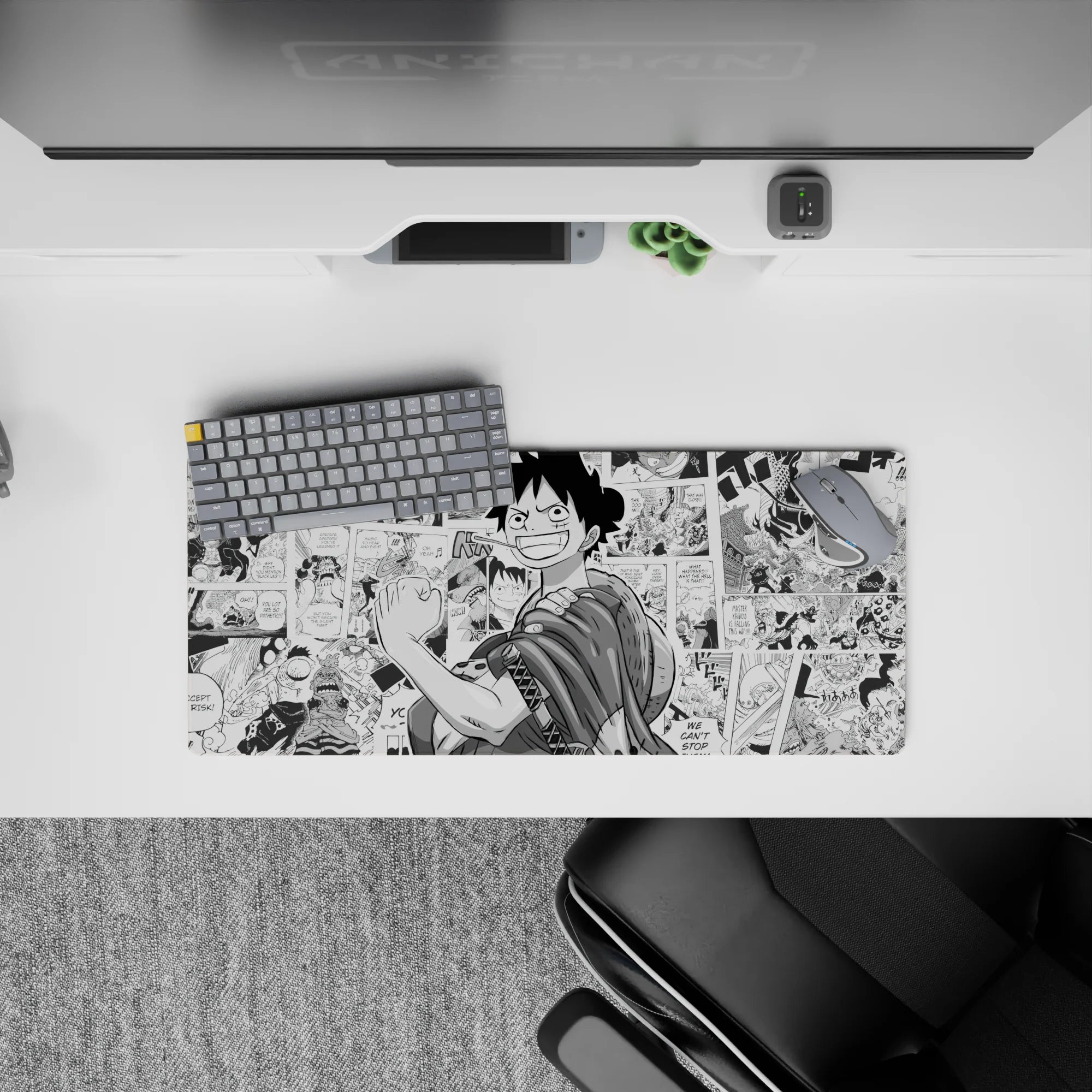 One Piece Deskmat | Mousepad | Deskpad - Luffy: Manga Hero - AniChan