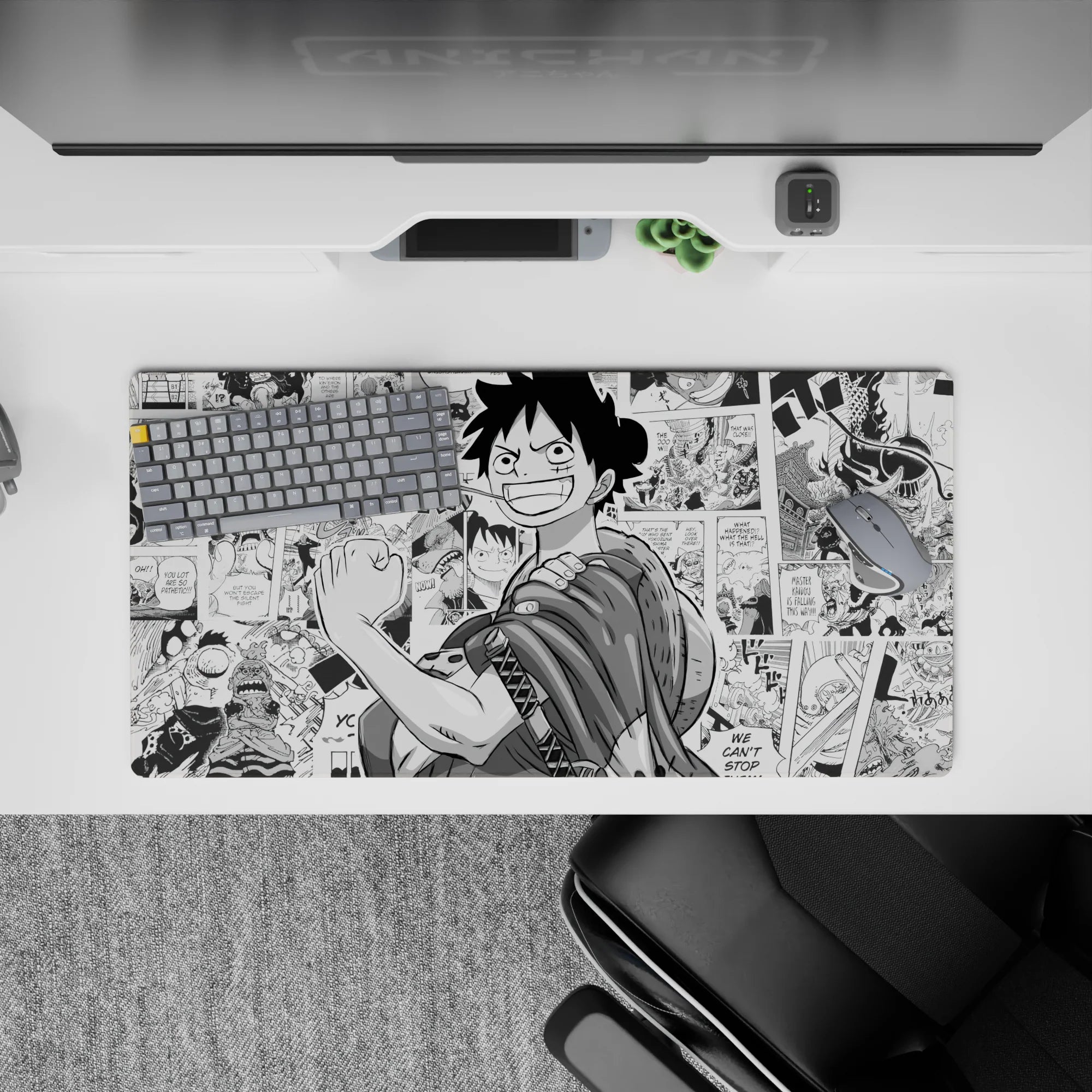 One Piece Deskmat | Mousepad | Deskpad - Luffy: Manga Hero - AniChan