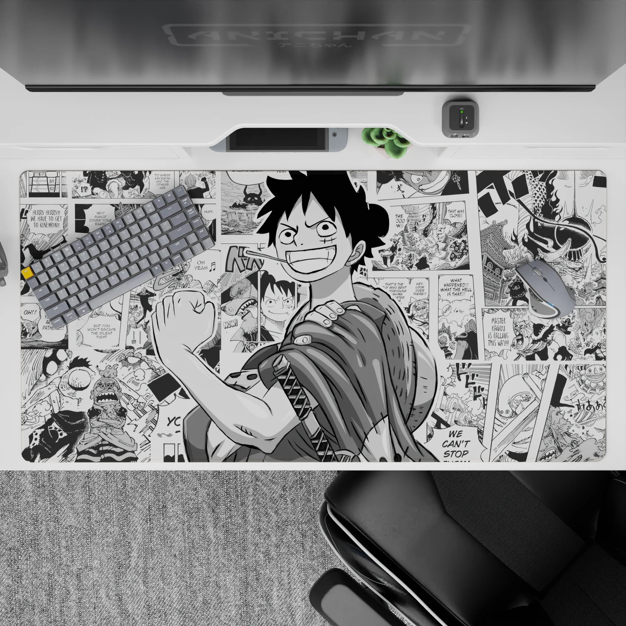 One Piece Deskmat | Mousepad | Deskpad - Luffy: Manga Hero - AniChan