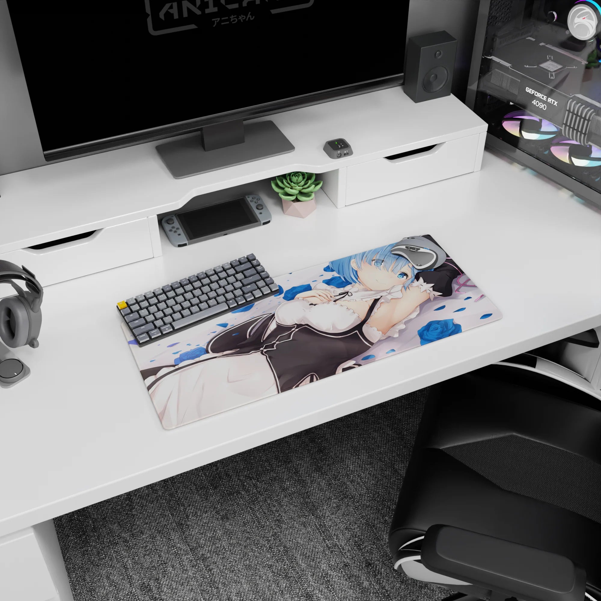 Re:Zero Deskmat | Mousepad | Deskpad - Serenity with Rem