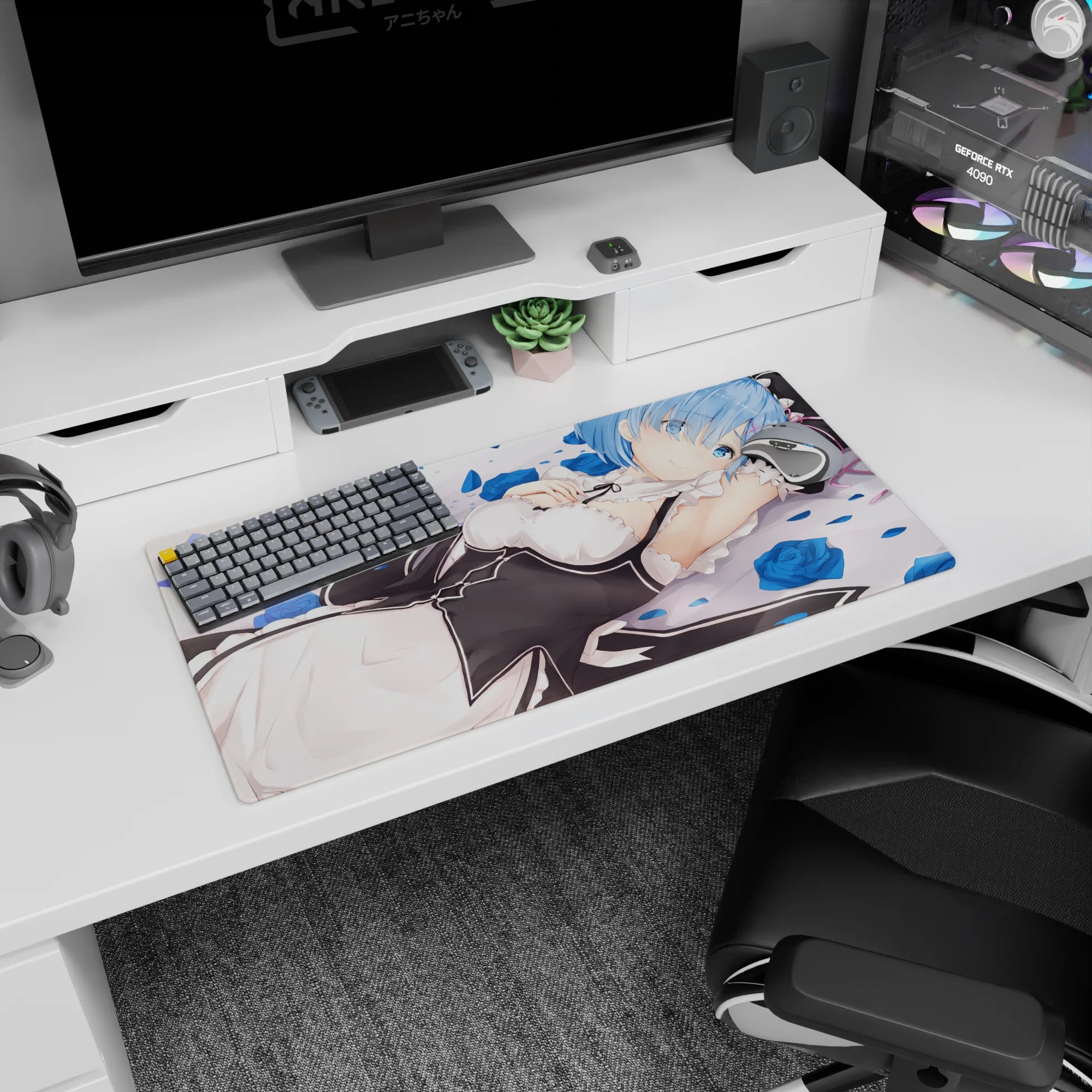 Re:Zero Deskmat | Mousepad | Deskpad - Serenity with Rem