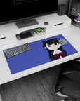 32x16 inches Komi Can't Communicate mouse pad showing Shouko Komi with tiny cat ears and big shy eyes.