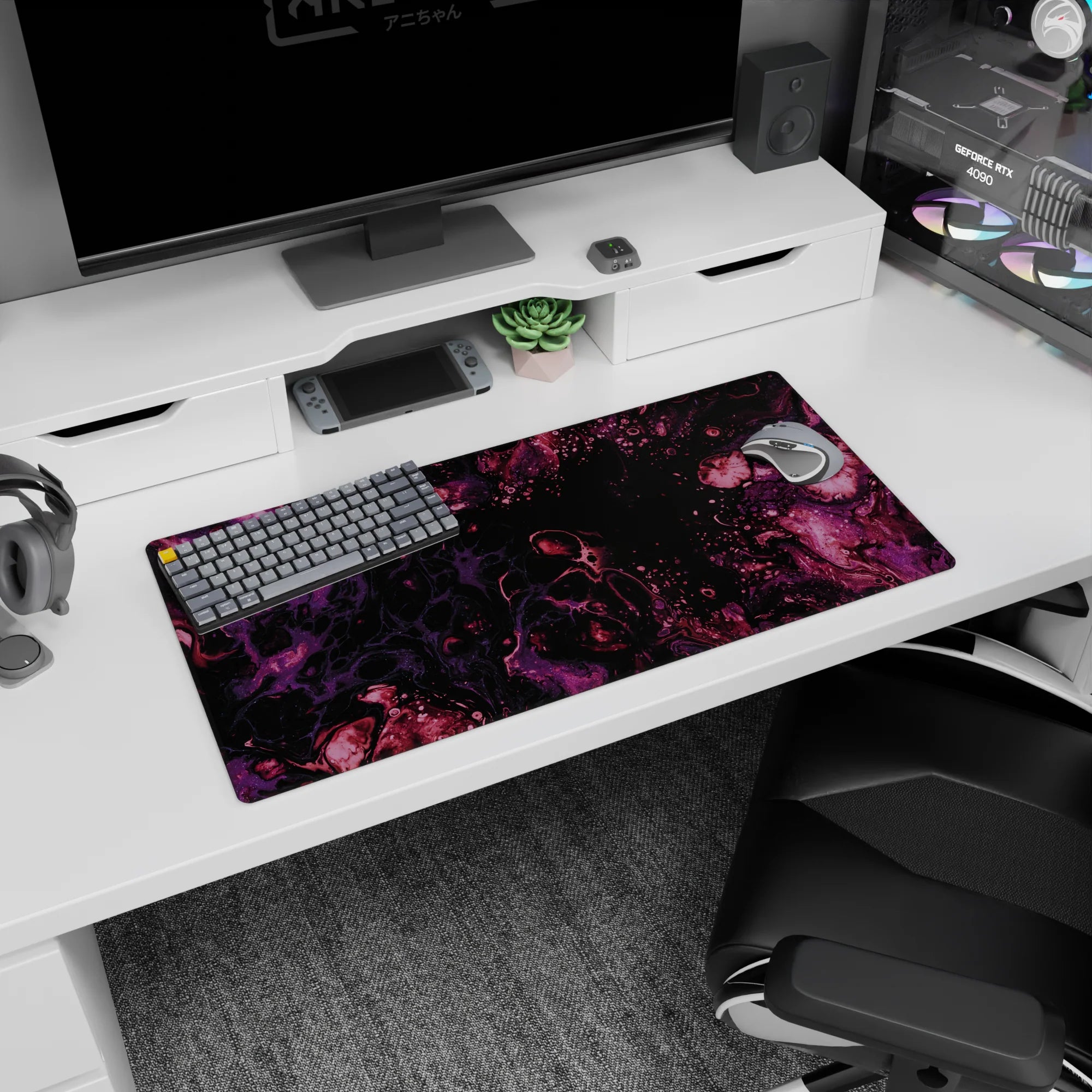 Liquid Abstract Deskmat | Mousepad | Deskpad - Nebula Flow