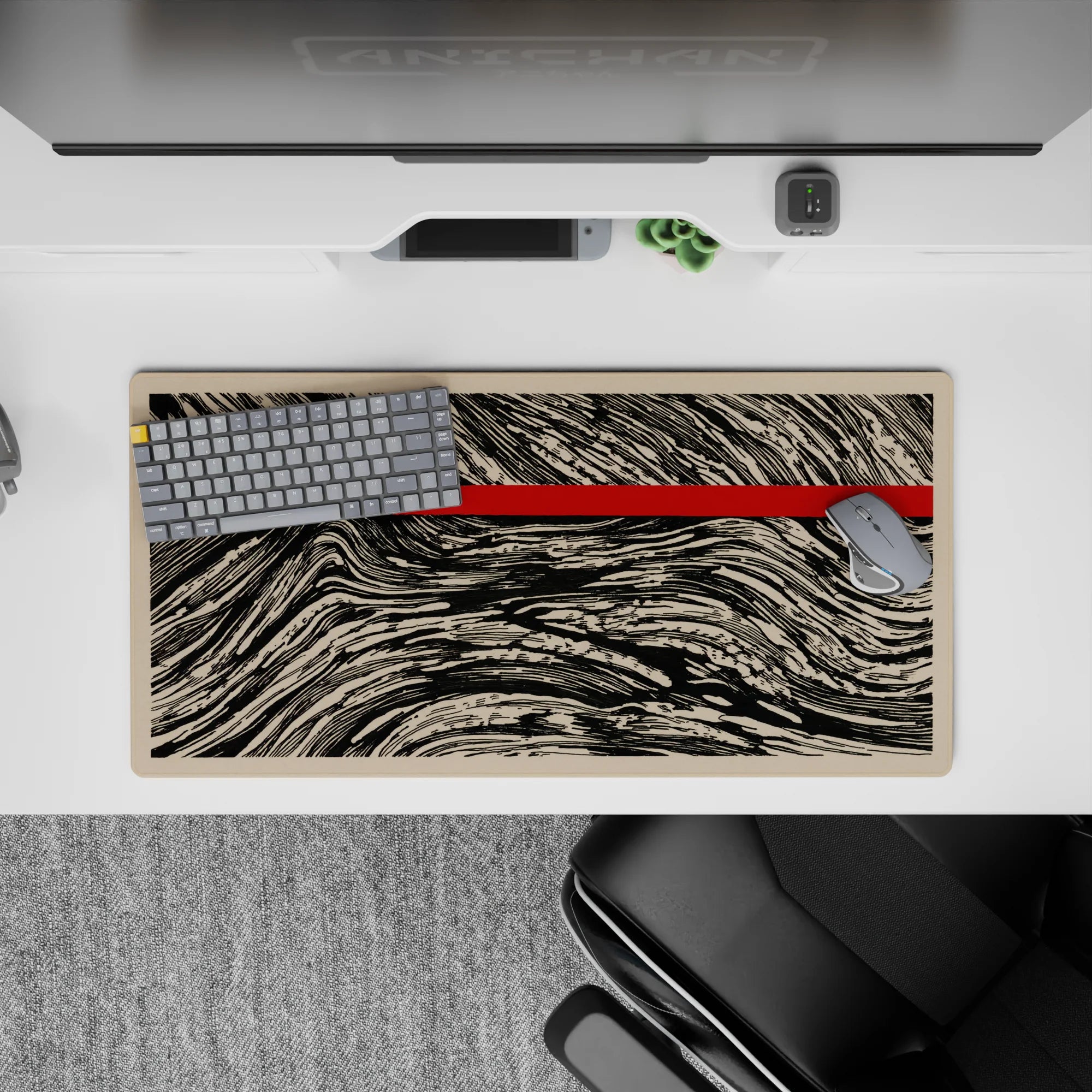 Abstract Deskmat | Mousepad | Deskpad - Zen Flow - AniChan