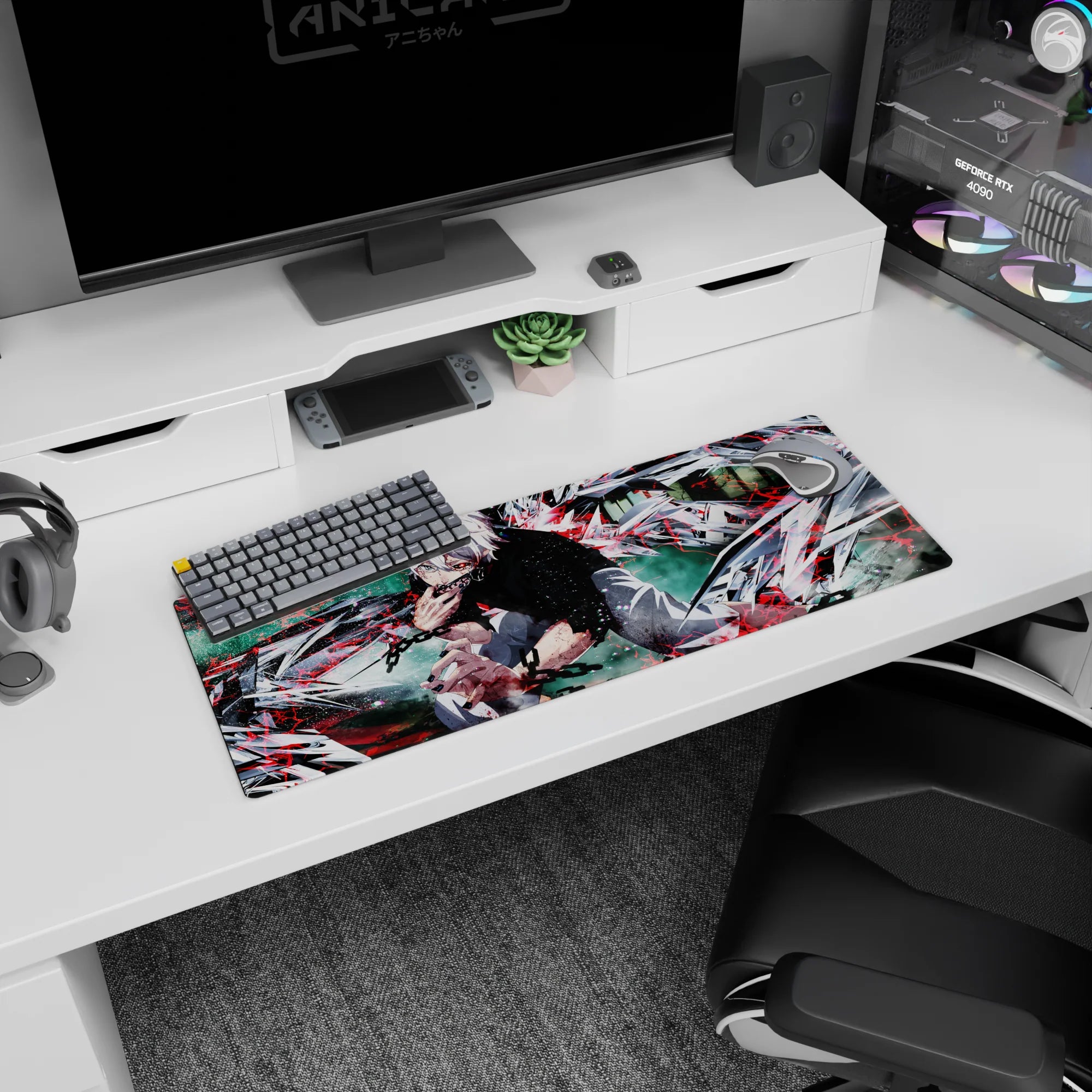 Tokyo Ghoul Deskmat | Mousepad | Deskpad - Kaneki’s Fury