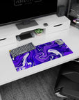 Liquid Abstract Deskmat | Mousepad | Deskpad - Purple Tide - AniChan