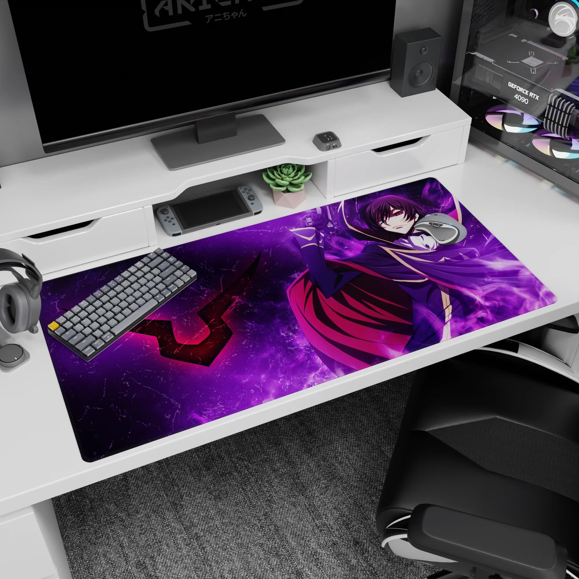 Code Geass Custom Mouse Cursor Lelouch Dominion Sigil - Anime Mouse Pad - Code Geass: Lelouch of the ...