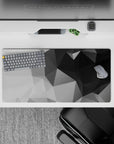 Abstract Deskmat | Mousepad | Deskpad - Monochrome Prism - AniChan