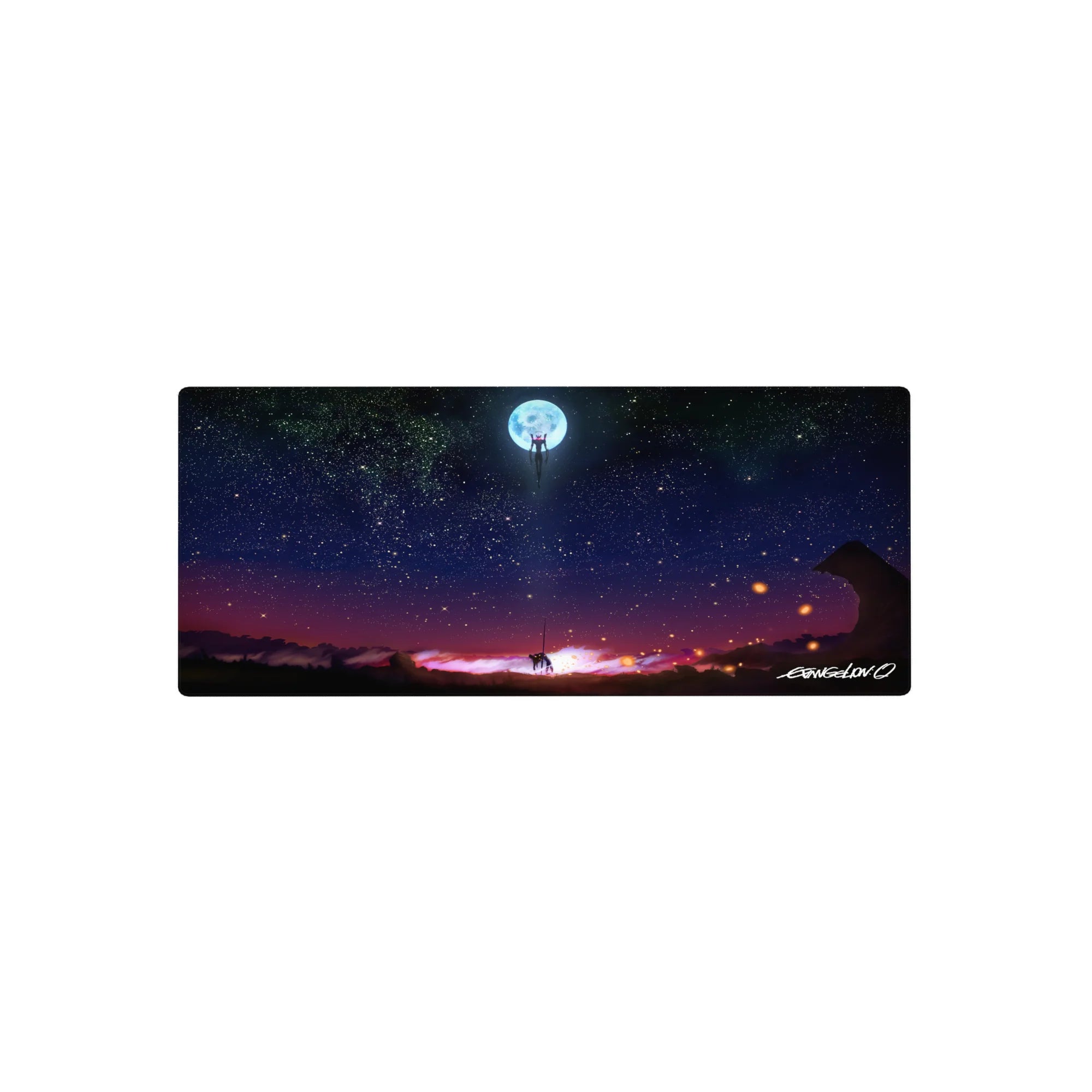 Evangelion - Anime Mouse Pad and Desk Pad - Moonlit Ascent - AniChan