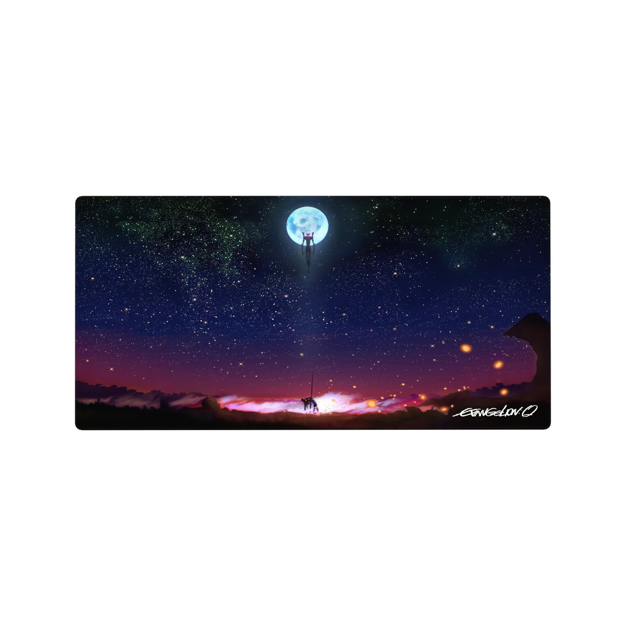 Evangelion - Anime Mouse Pad and Desk Pad - Moonlit Ascent - AniChan