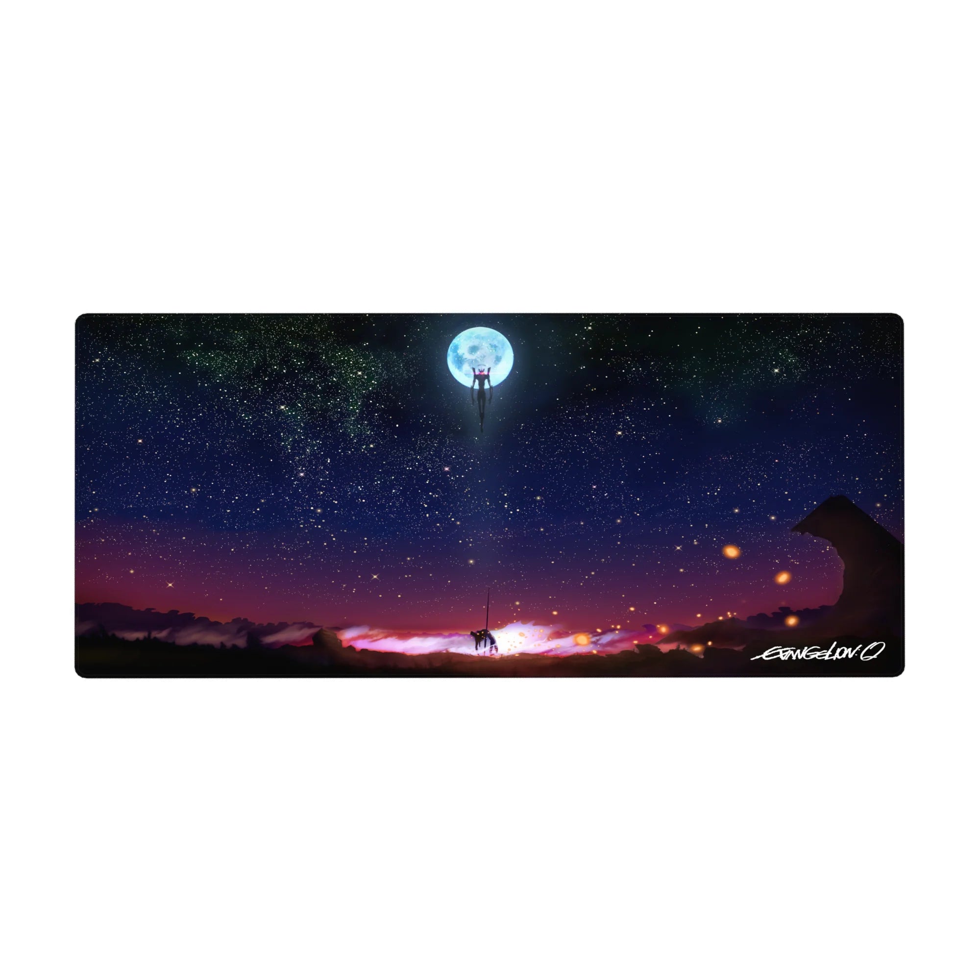 Evangelion - Anime Mouse Pad and Desk Pad - Moonlit Ascent - AniChan