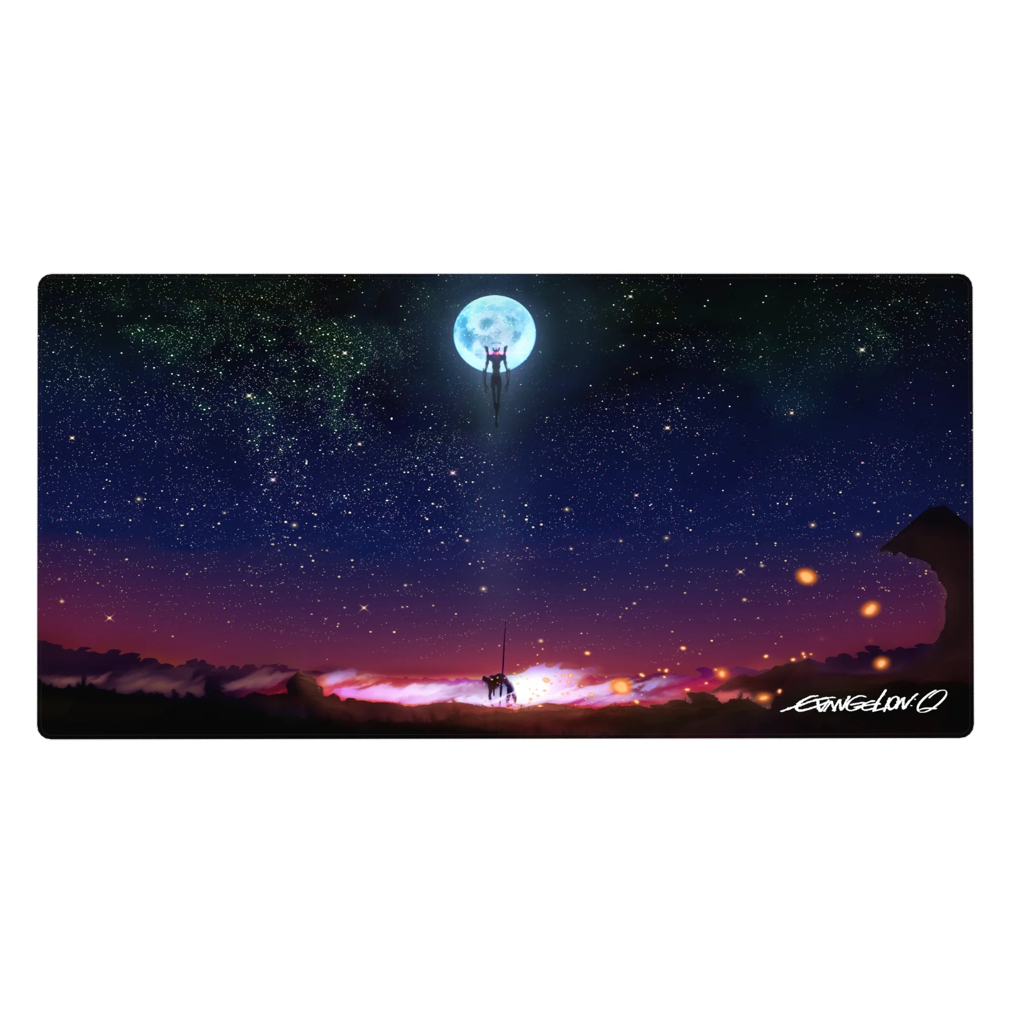 Evangelion - Anime Mouse Pad and Desk Pad - Moonlit Ascent - AniChan