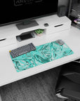 Liquid Abstract Deskmat | Mousepad | Deskpad - Aqua Drift - AniChan