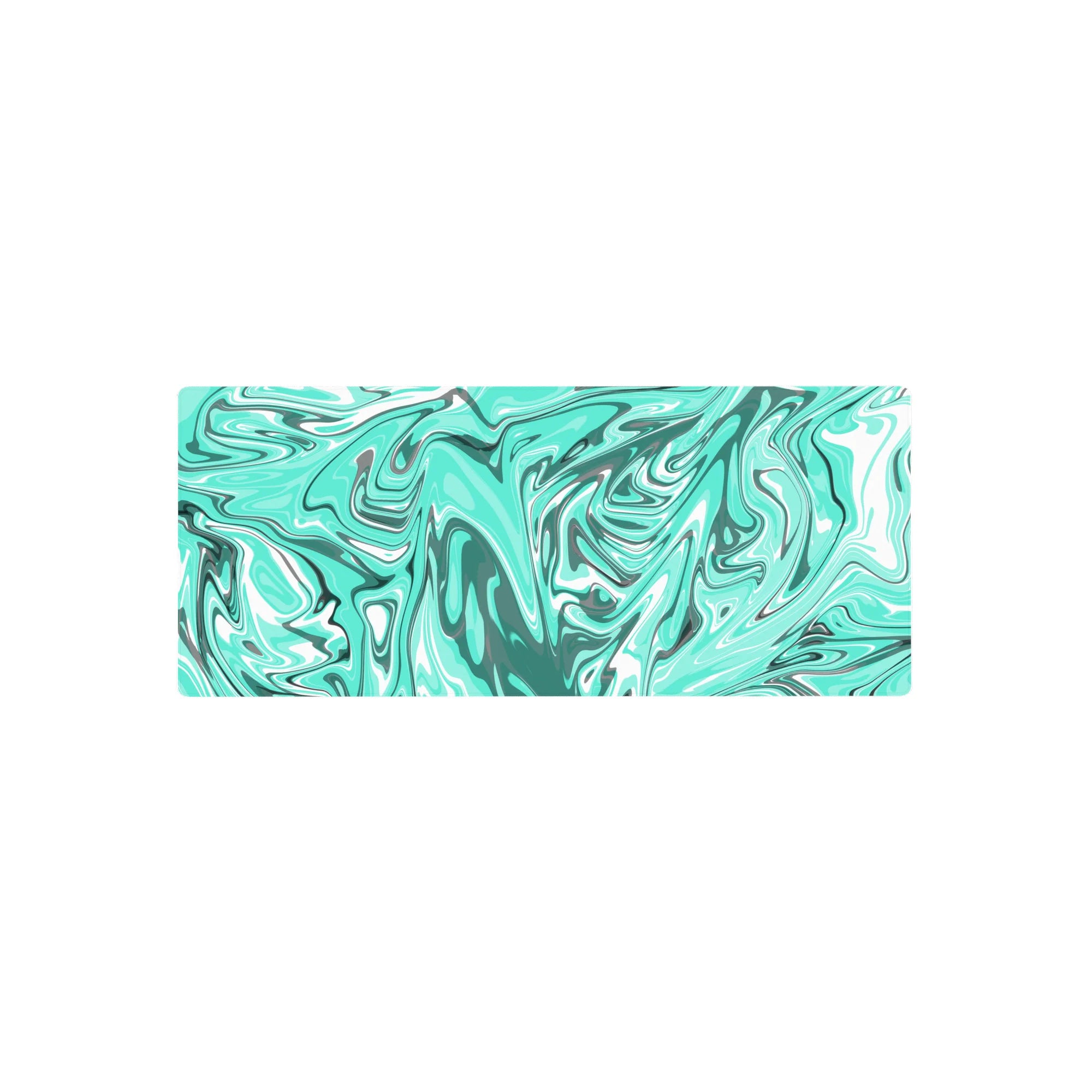 Liquid Abstract Deskmat | Mousepad | Deskpad - Aqua Drift - AniChan