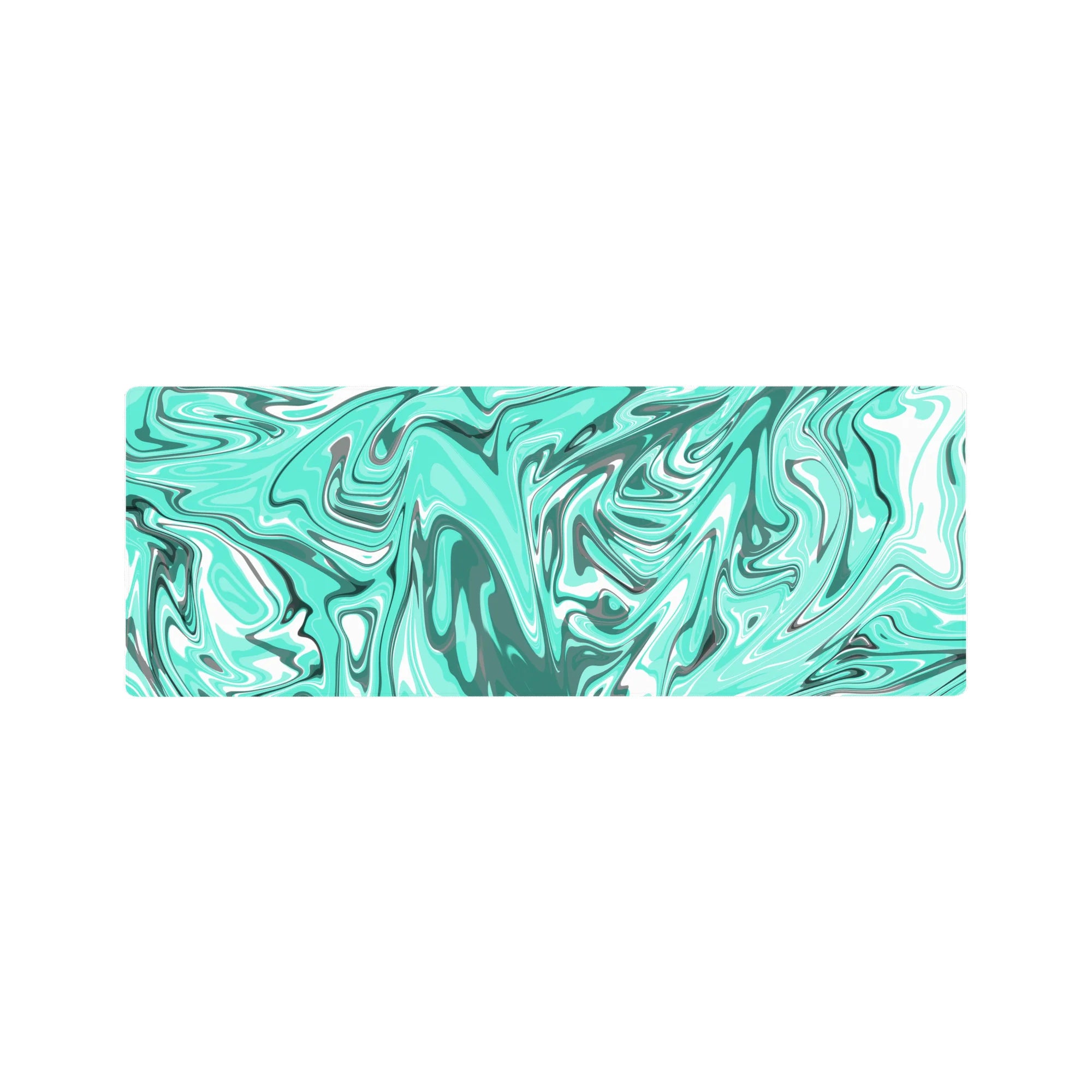 Liquid Abstract Deskmat | Mousepad | Deskpad - Aqua Drift - AniChan