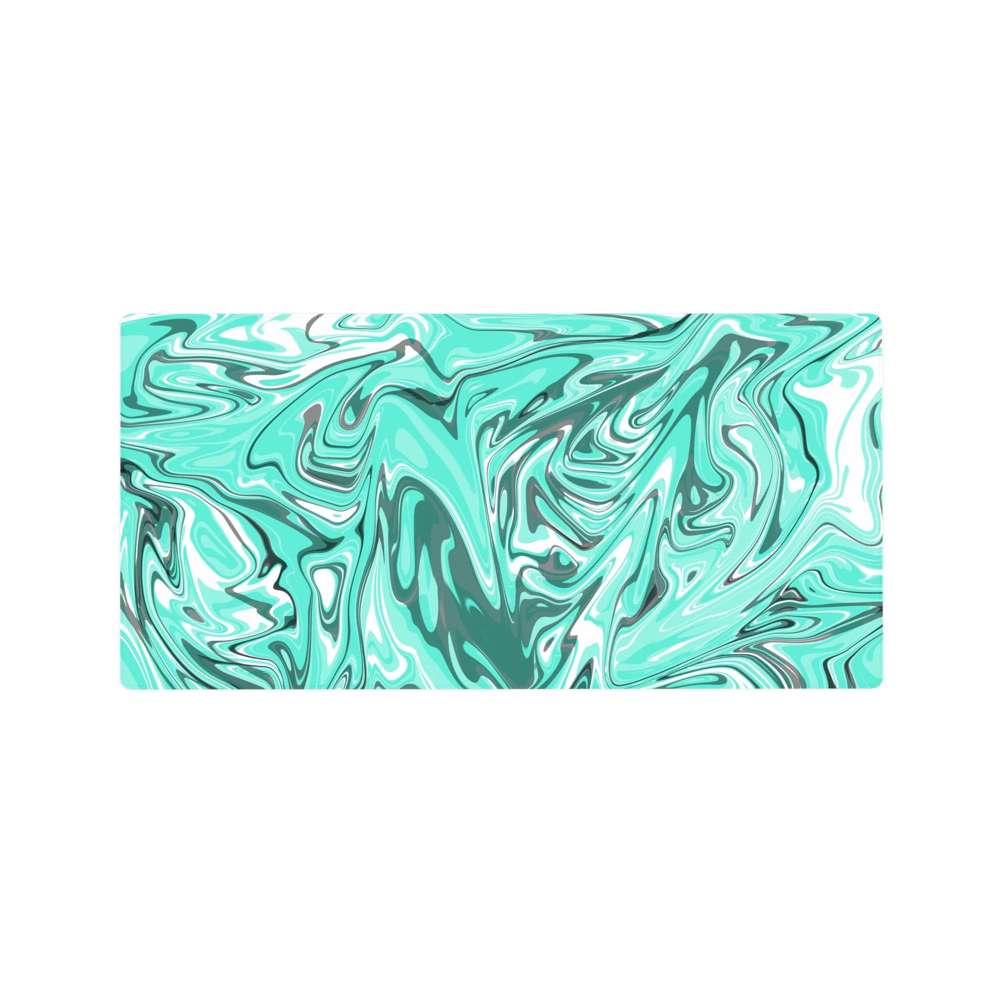 Liquid Abstract Deskmat | Mousepad | Deskpad - Aqua Drift - AniChan