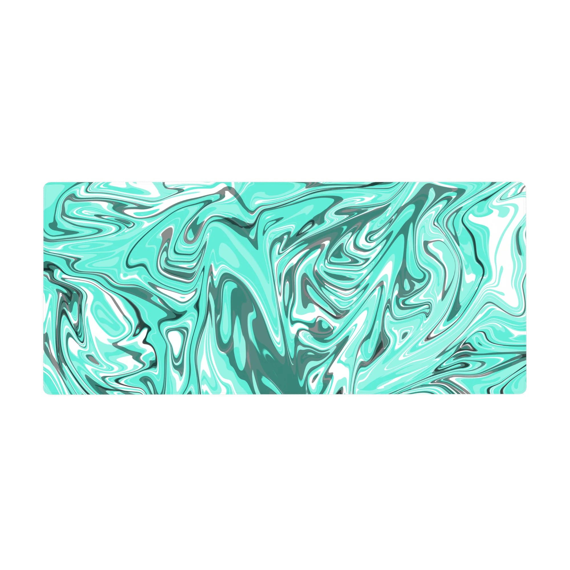 Liquid Abstract Deskmat | Mousepad | Deskpad - Aqua Drift - AniChan