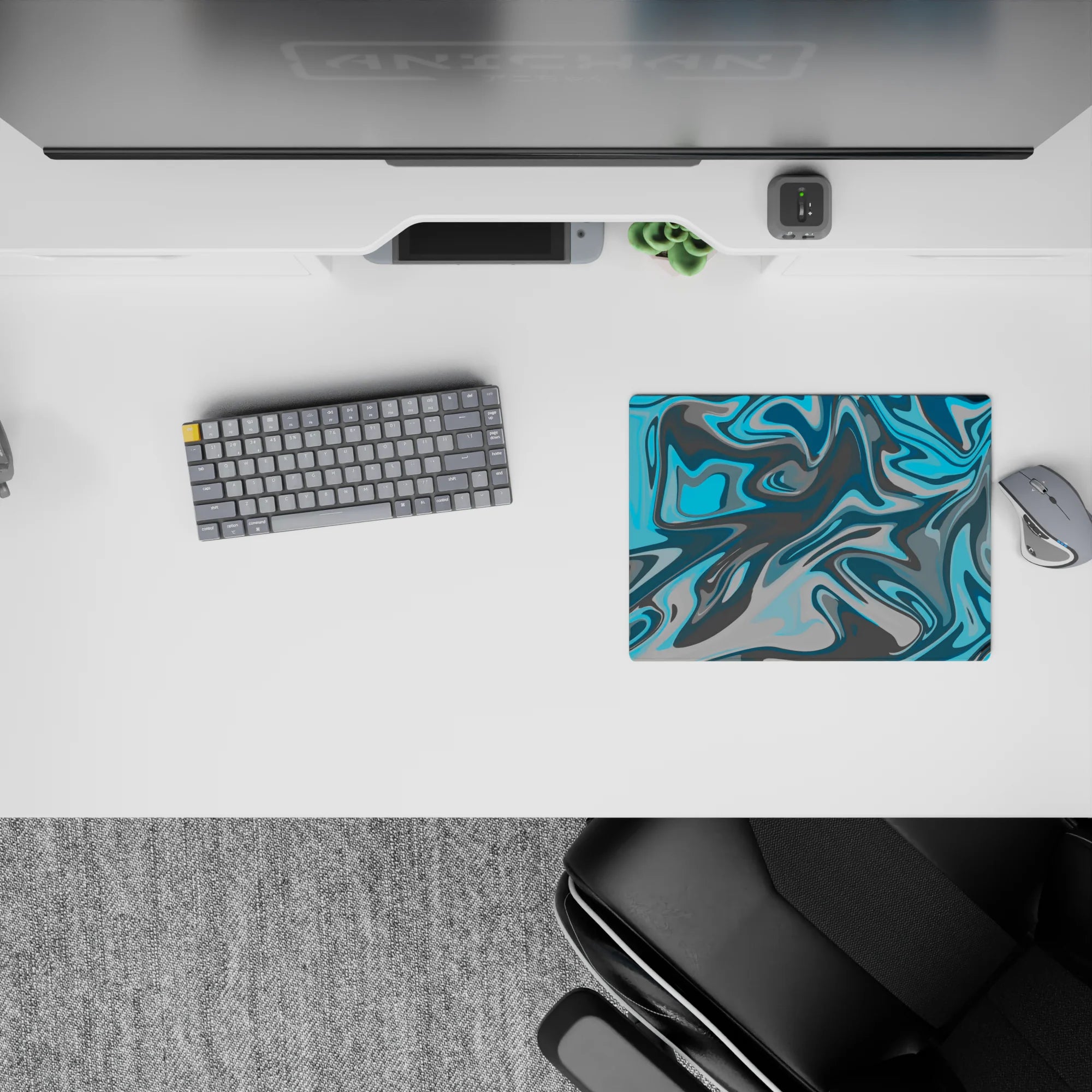 Liquid Abstract Deskmat | Mousepad | Deskpad - Chill Swirl - AniChan