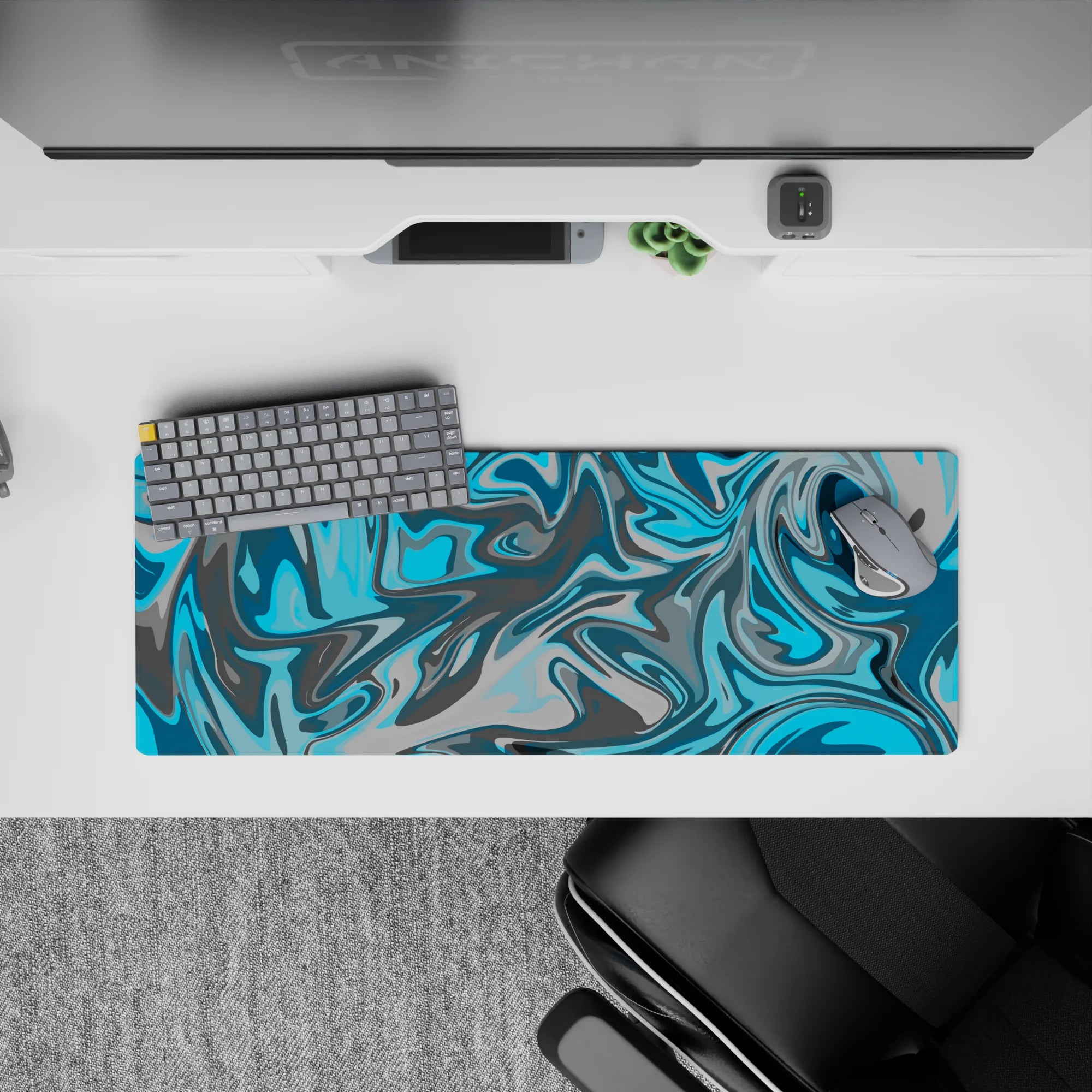 Liquid Abstract Deskmat | Mousepad | Deskpad - Chill Swirl - AniChan