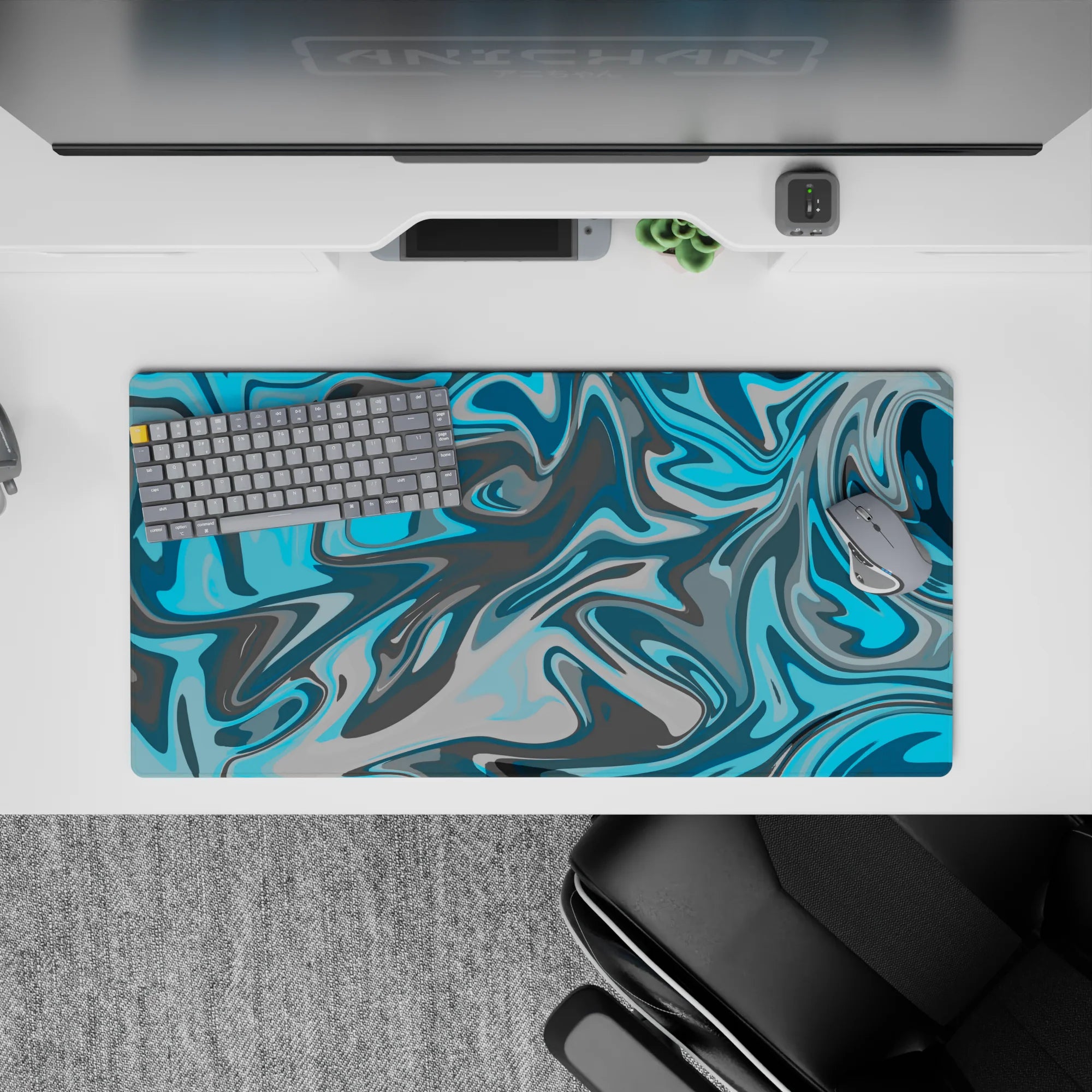 Liquid Abstract Deskmat | Mousepad | Deskpad - Chill Swirl - AniChan