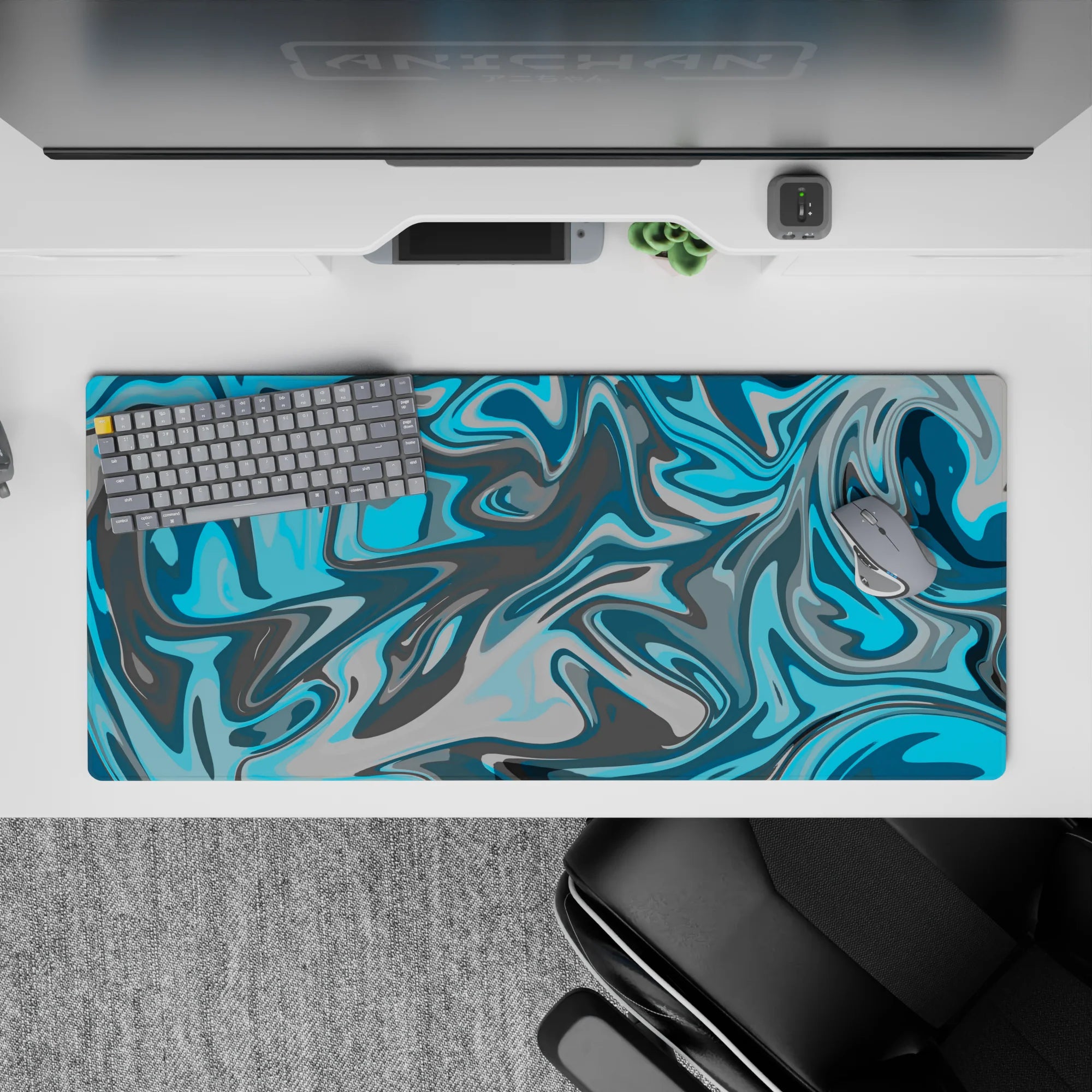 Liquid Abstract Deskmat | Mousepad | Deskpad - Chill Swirl - AniChan