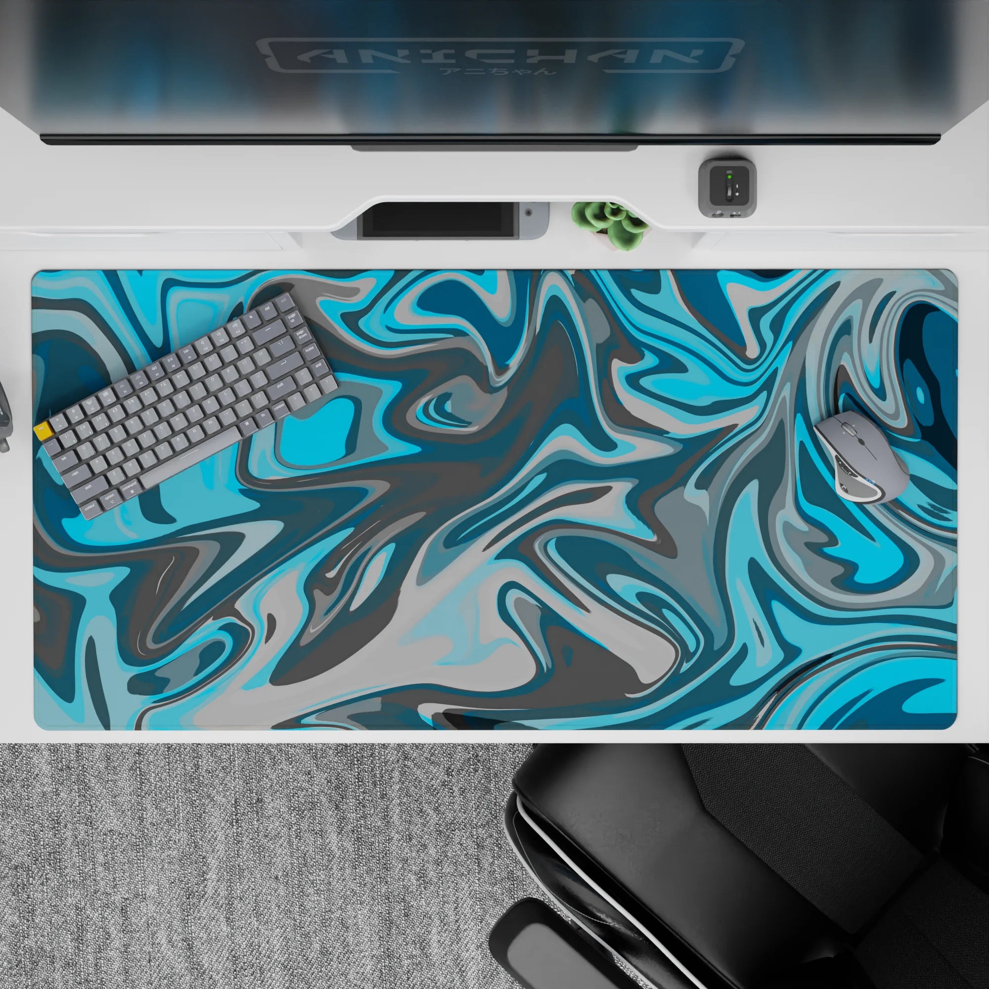 Liquid Abstract Deskmat | Mousepad | Deskpad - Chill Swirl - AniChan