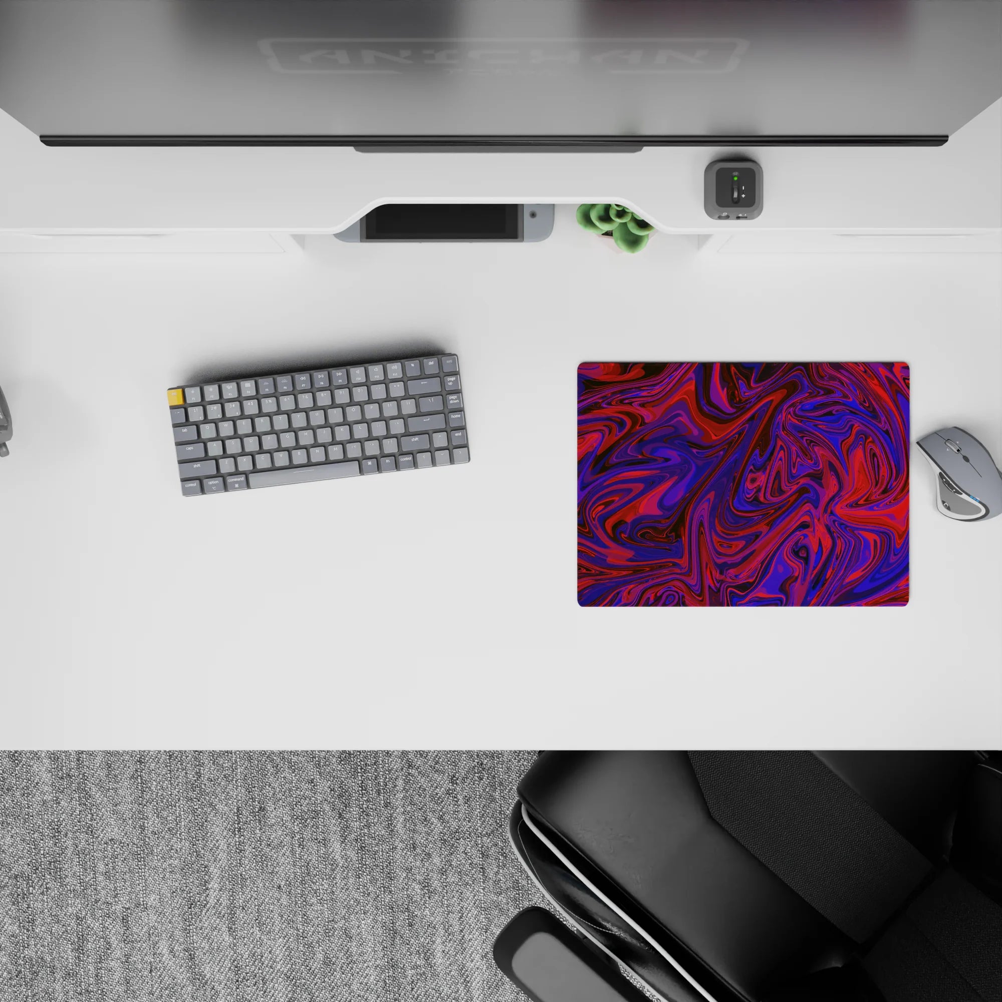 Liquid Abstract Deskmat | Mousepad | Deskpad - Vivid Swirl - AniChan