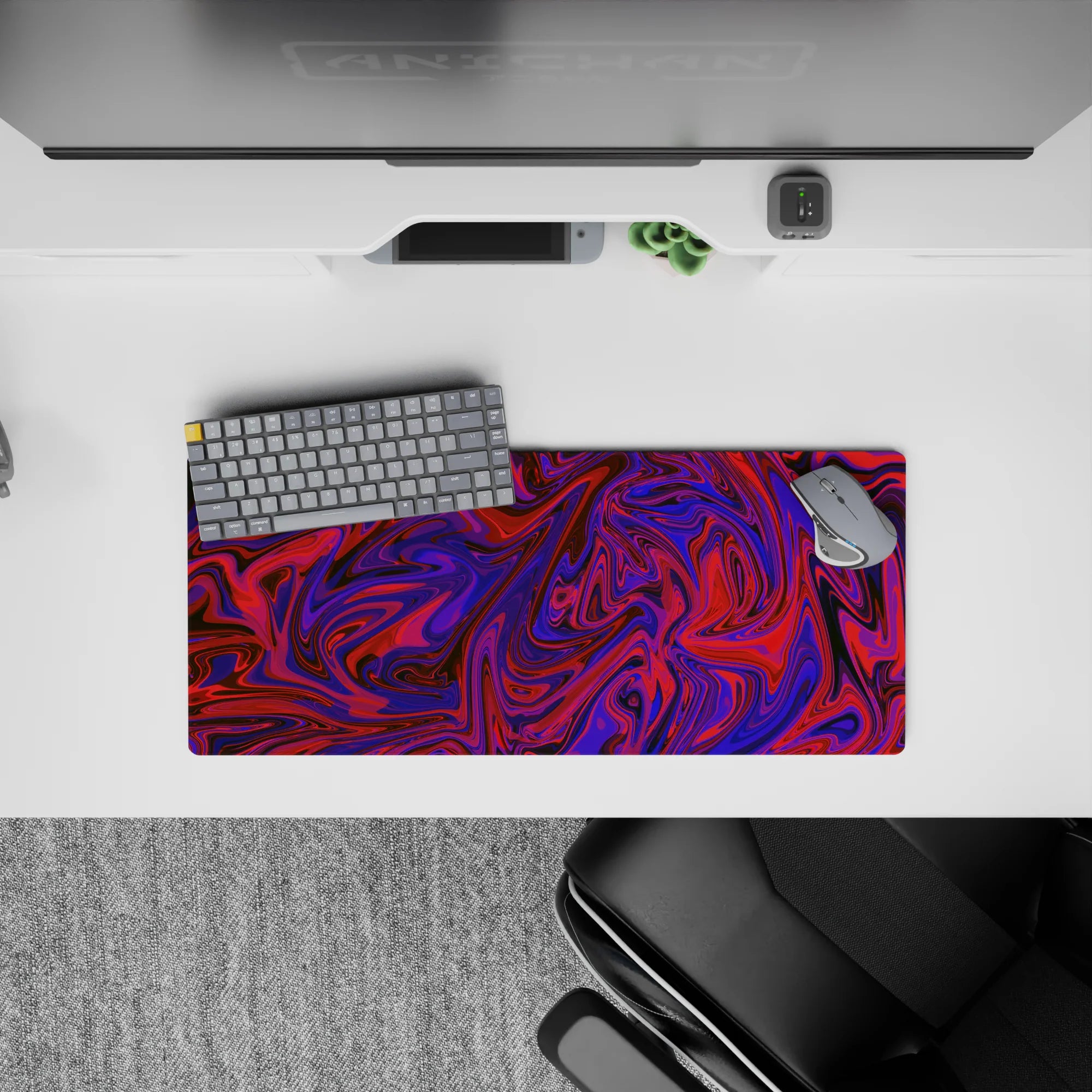 Liquid Abstract Deskmat | Mousepad | Deskpad - Vivid Swirl - AniChan