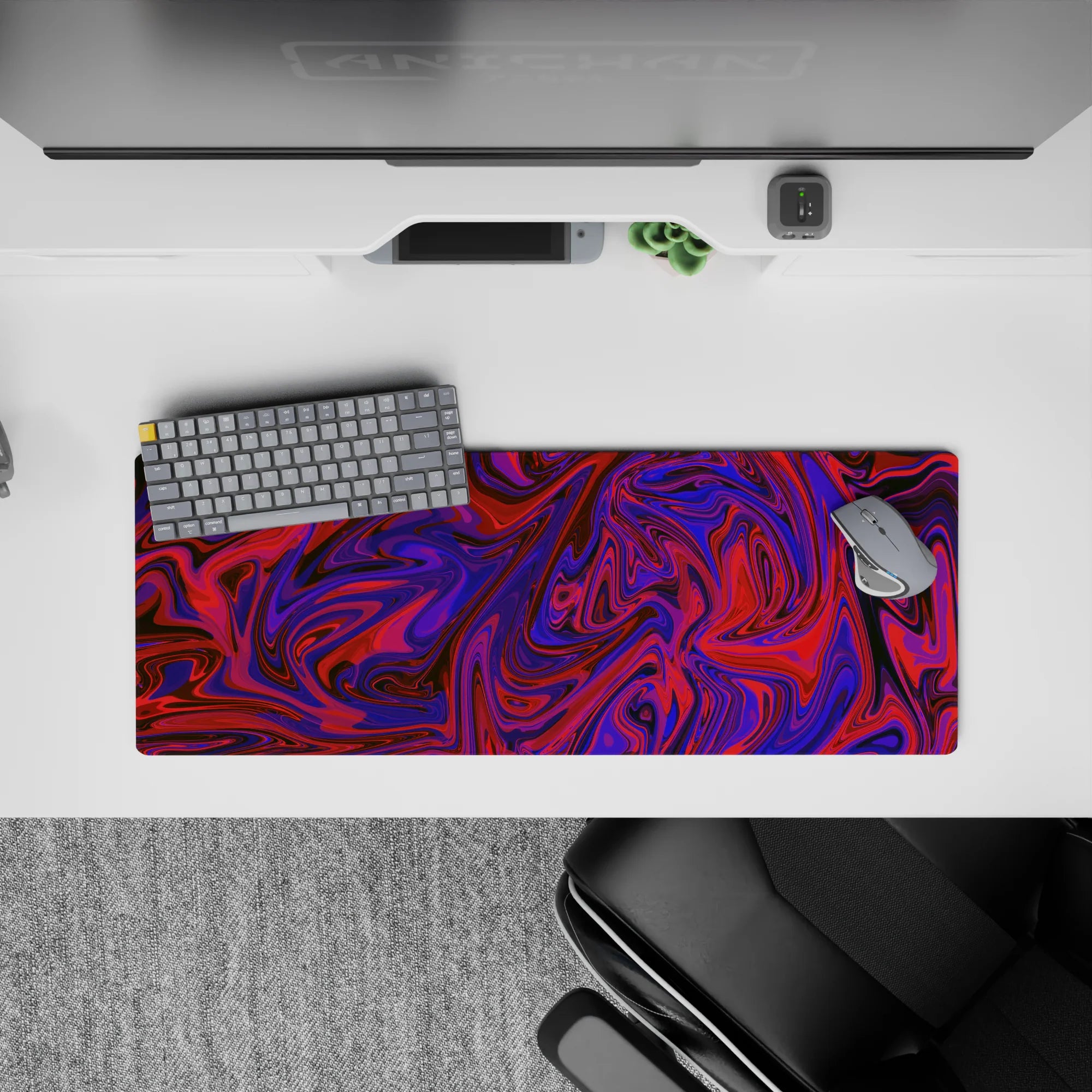 Liquid Abstract Deskmat | Mousepad | Deskpad - Vivid Swirl - AniChan