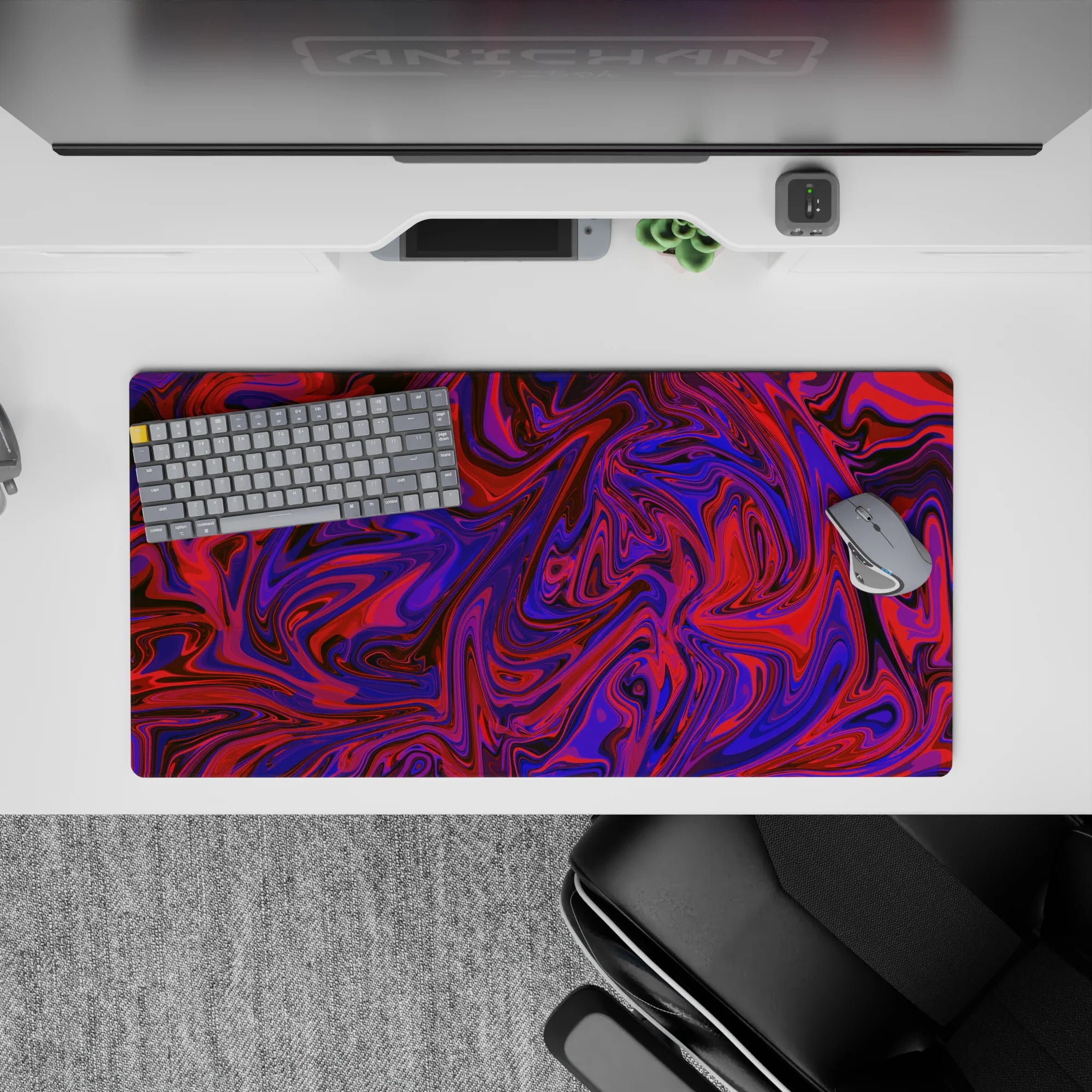 Liquid Abstract Deskmat | Mousepad | Deskpad - Vivid Swirl - AniChan