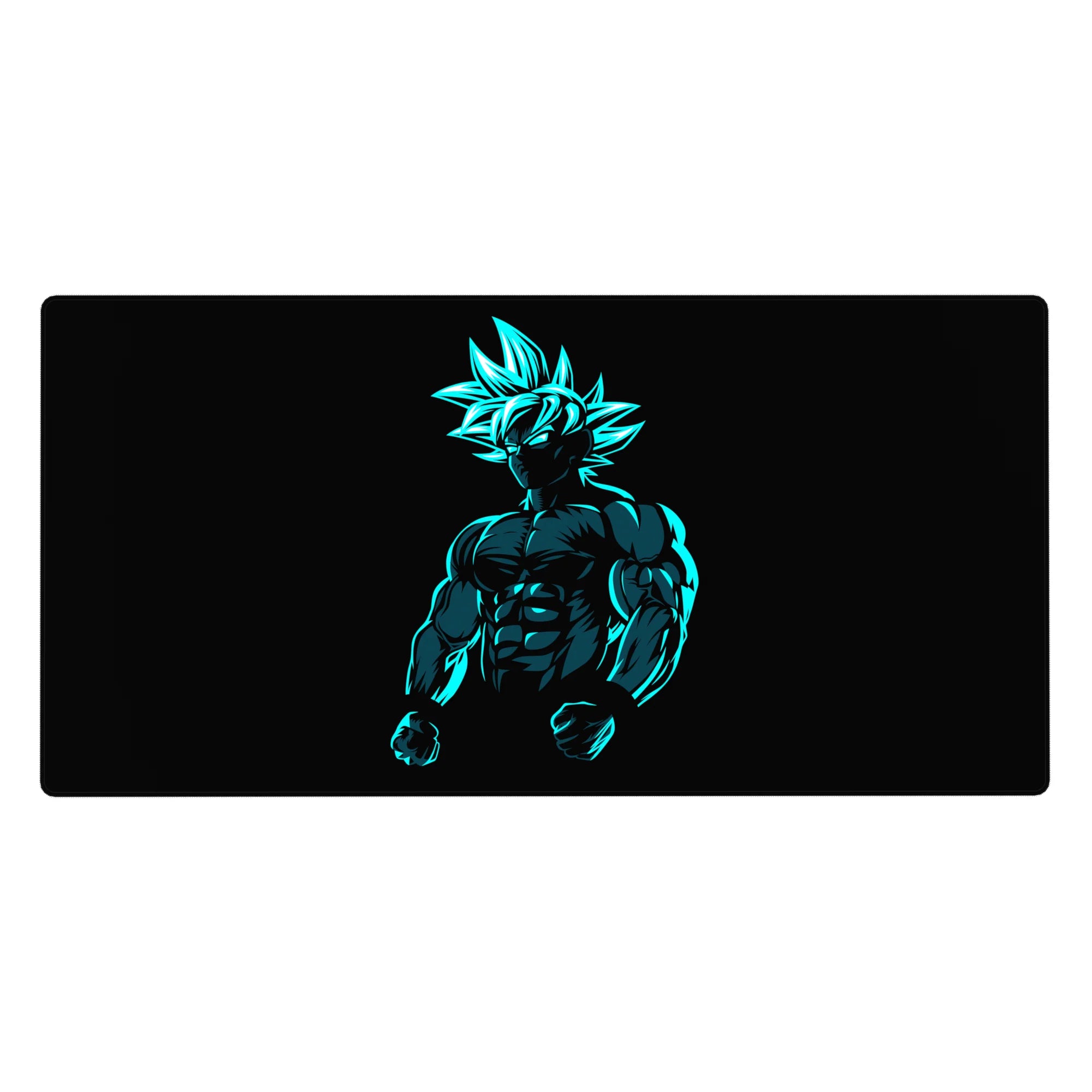 Dragon Ball Deskmat | Mousepad | Deskpad - Neon Saiyan Strength - AniChan