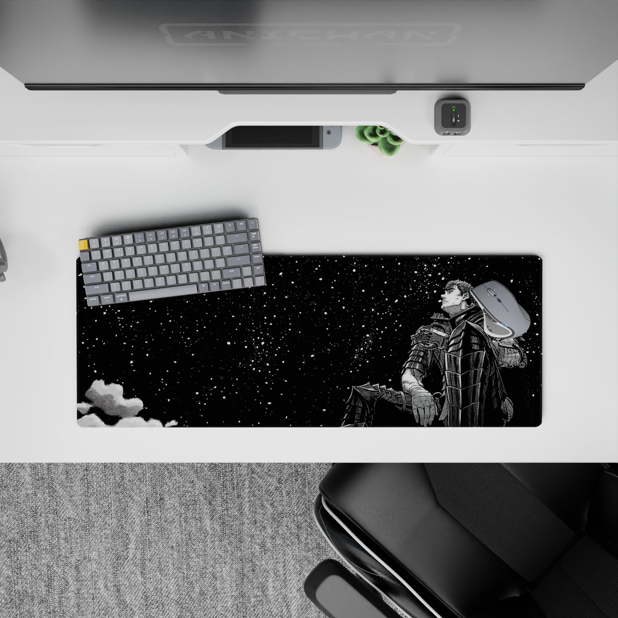 Berserk Deskmat | Mousepad | Deskpad - Starlit Warrior