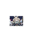 Classic anime girl mouse pad 14x10 inches with silver-haired celestial guardian and winged ribbon sleeves.