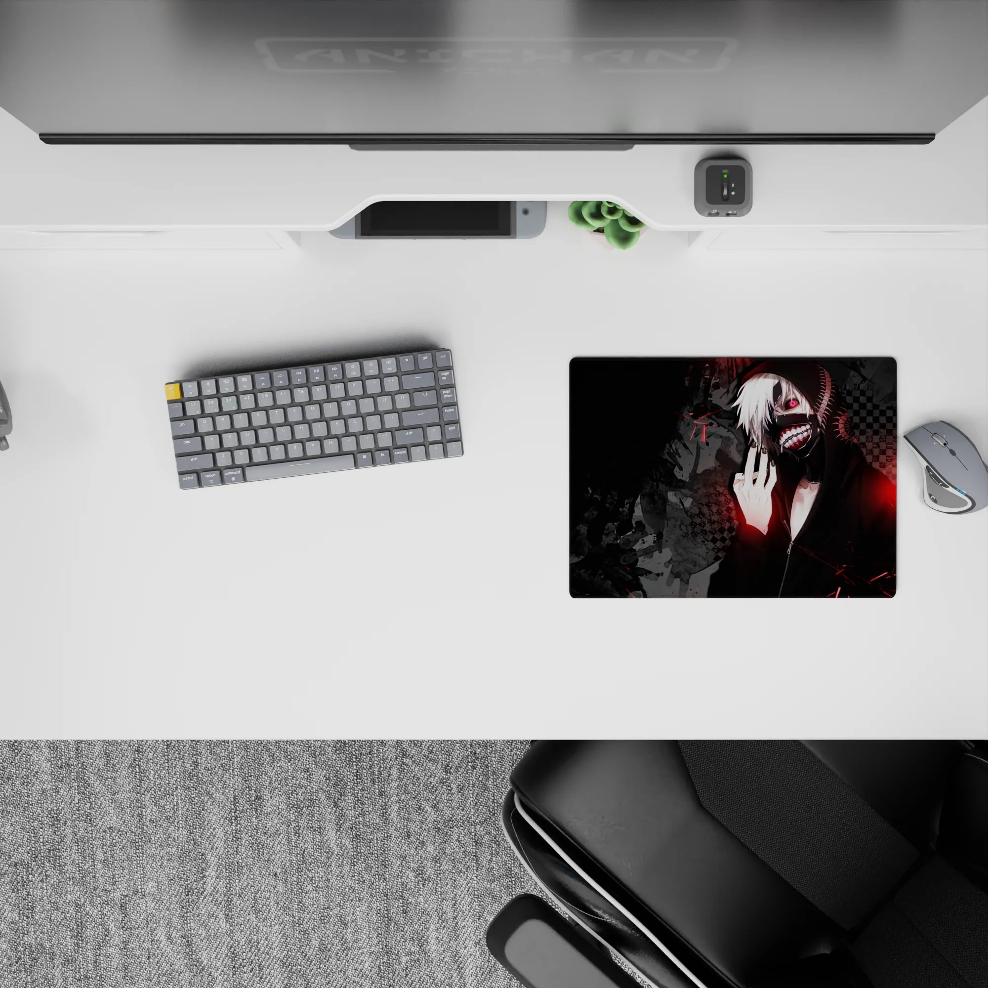 Tokyo Ghoul Deskmat | Mousepad | Deskpad - Ghoul&#39;s Mask