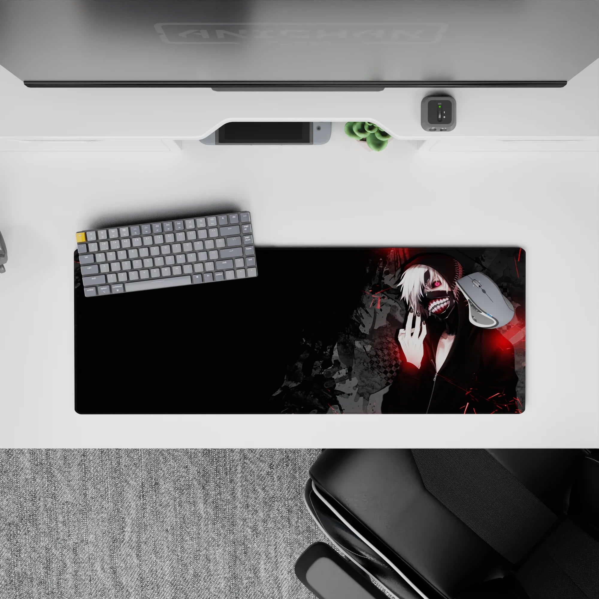 Tokyo Ghoul Deskmat | Mousepad | Deskpad - Ghoul&#39;s Mask