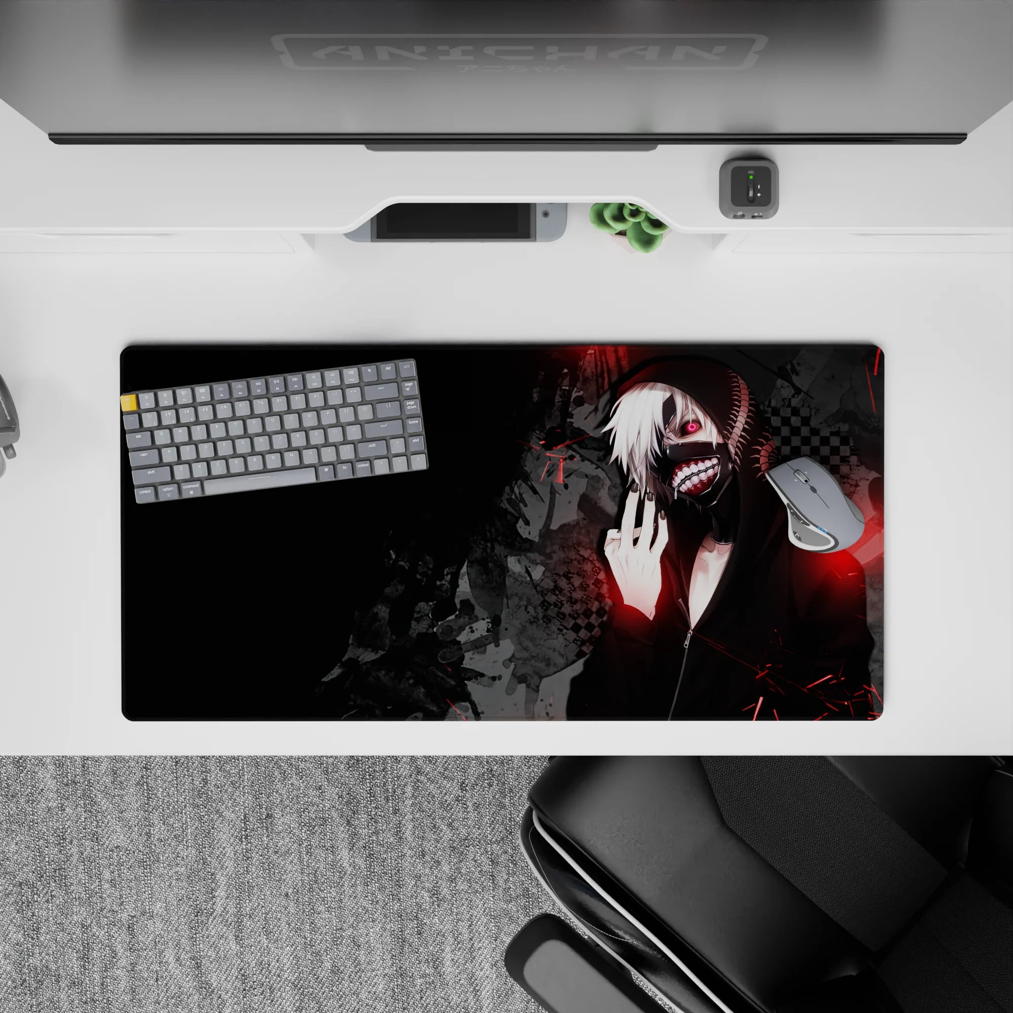 Tokyo Ghoul Deskmat | Mousepad | Deskpad - Ghoul&#39;s Mask