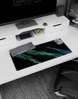 Abstract Deskmat | Mousepad | Deskpad - Neon Data Surge - AniChan