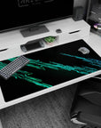 Abstract Deskmat | Mousepad | Deskpad - Neon Data Surge - AniChan