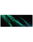 Abstract Deskmat | Mousepad | Deskpad - Neon Data Surge - AniChan