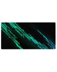 Abstract Deskmat | Mousepad | Deskpad - Neon Data Surge - AniChan