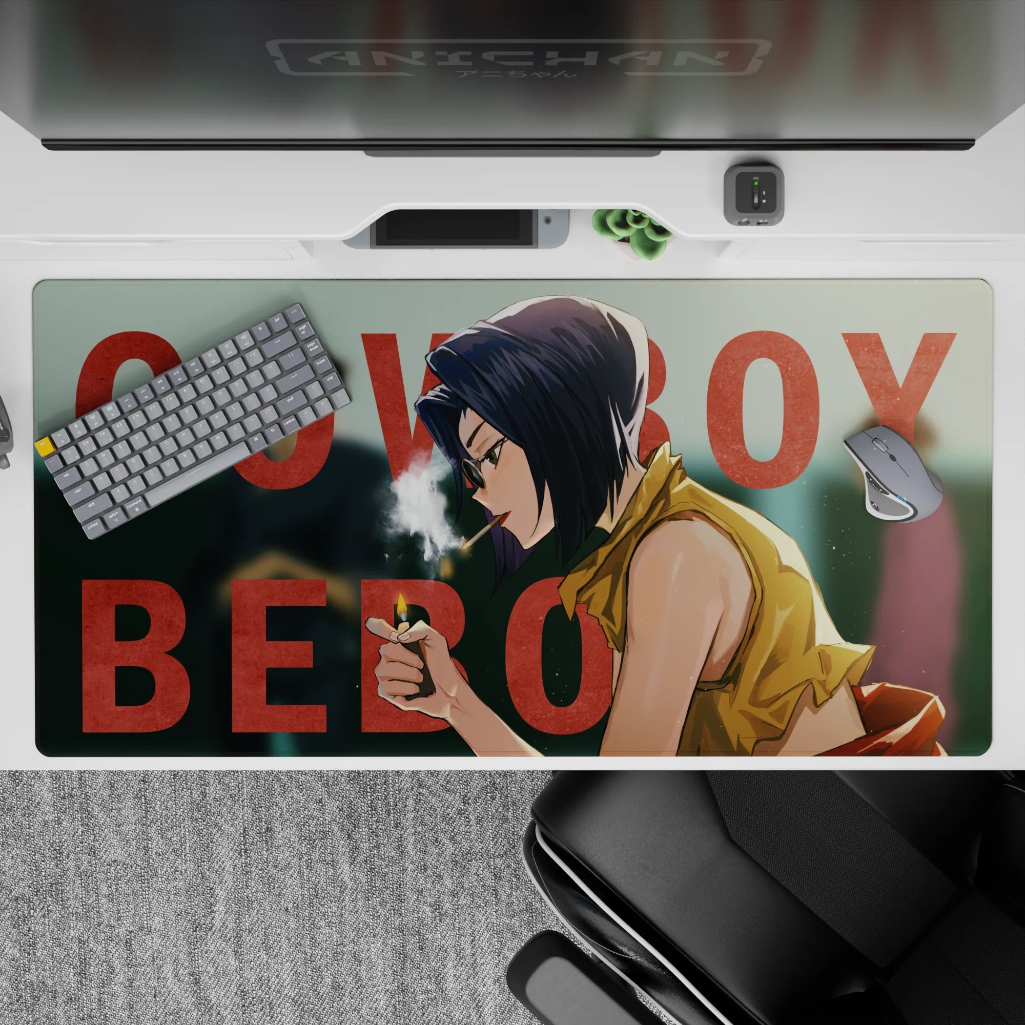 Cowboy Bepop - Anime Mouse Pad and Desk Pad - Faye’s Last Light - AniChan