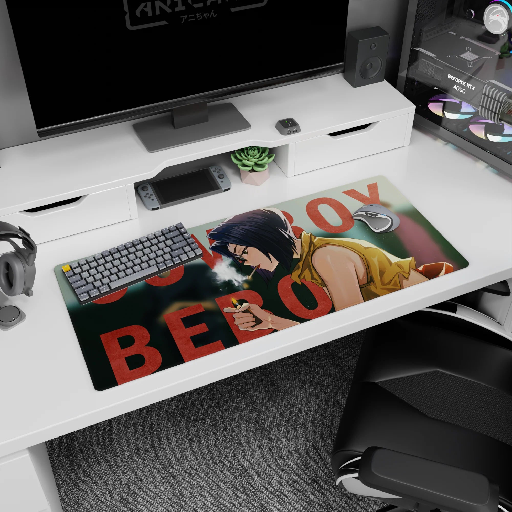 Cowboy Bepop - Anime Mouse Pad and Desk Pad - Faye’s Last Light - AniChan