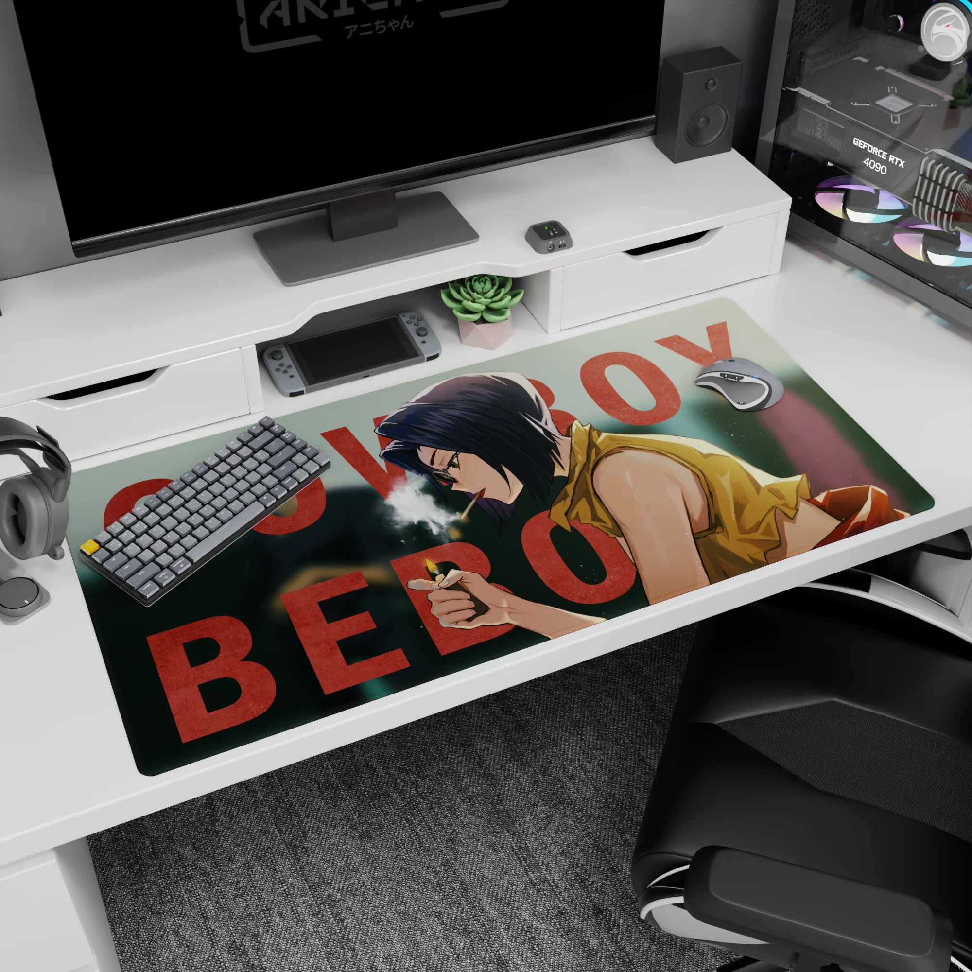 Cowboy Bepop - Anime Mouse Pad and Desk Pad - Faye’s Last Light - AniChan