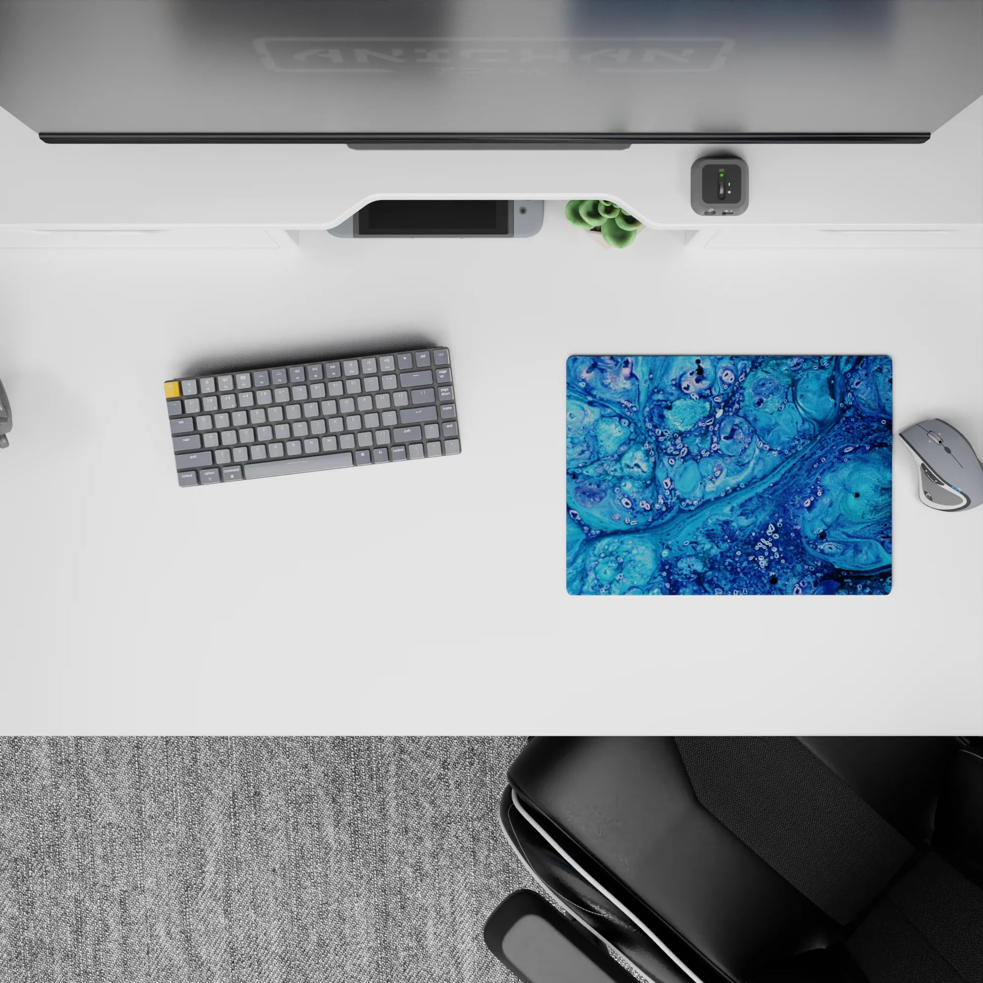 Liquid Abstract Deskmat | Mousepad | Deskpad - Ocean Depths - AniChan