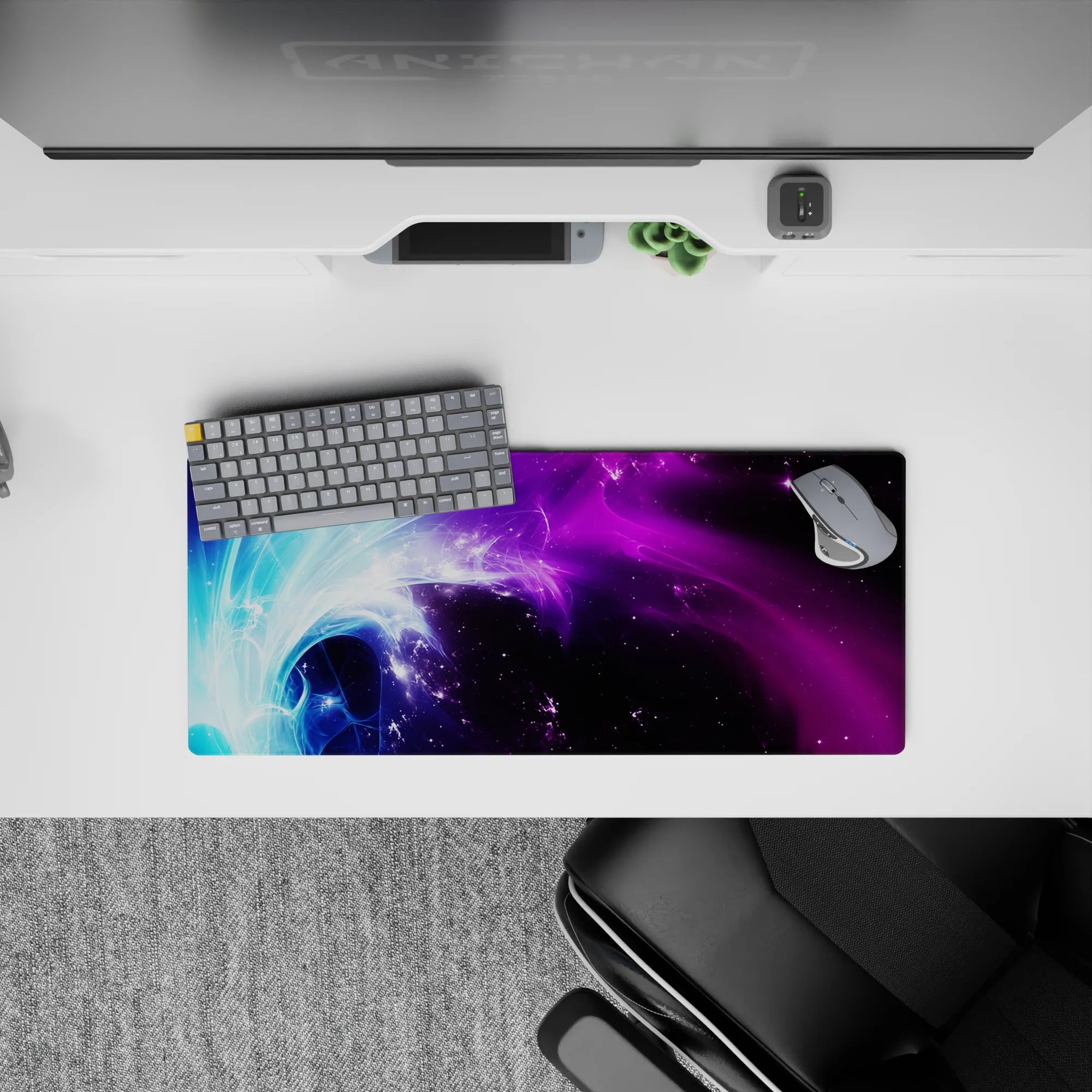 Abstract Deskmat | Mousepad | Deskpad - Nebula Flow - AniChan