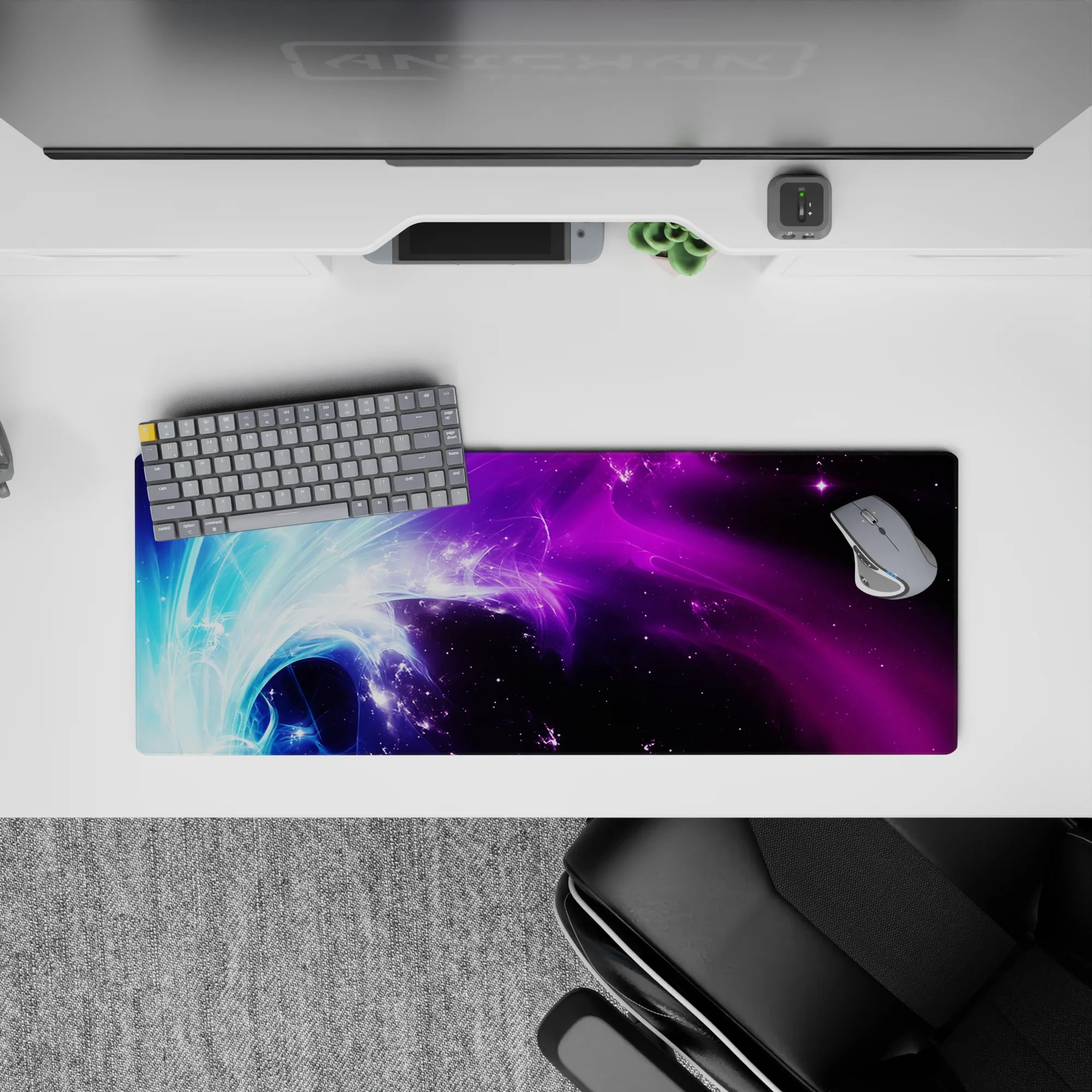 Abstract Deskmat | Mousepad | Deskpad - Nebula Flow - AniChan