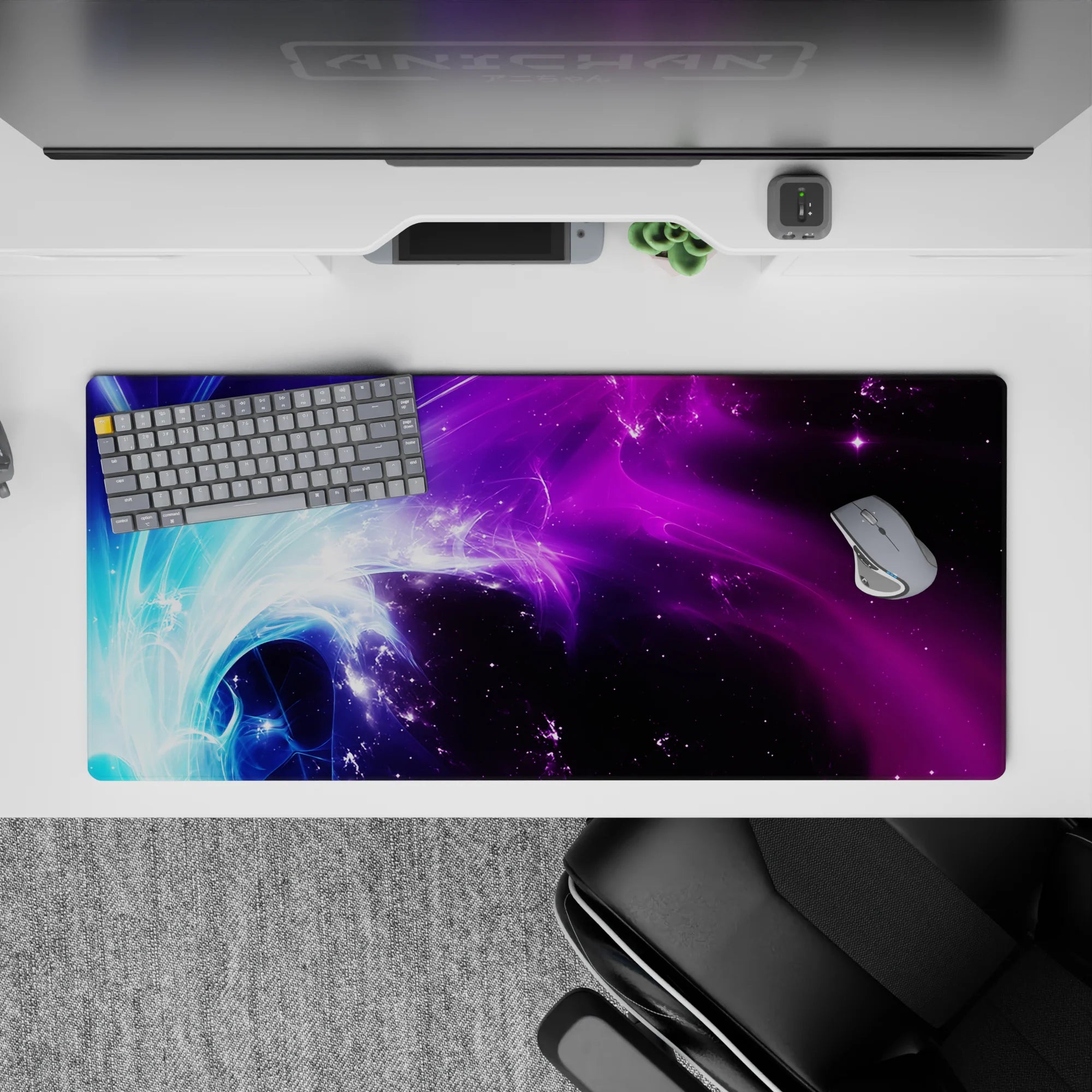 Abstract Deskmat | Mousepad | Deskpad - Nebula Flow - AniChan