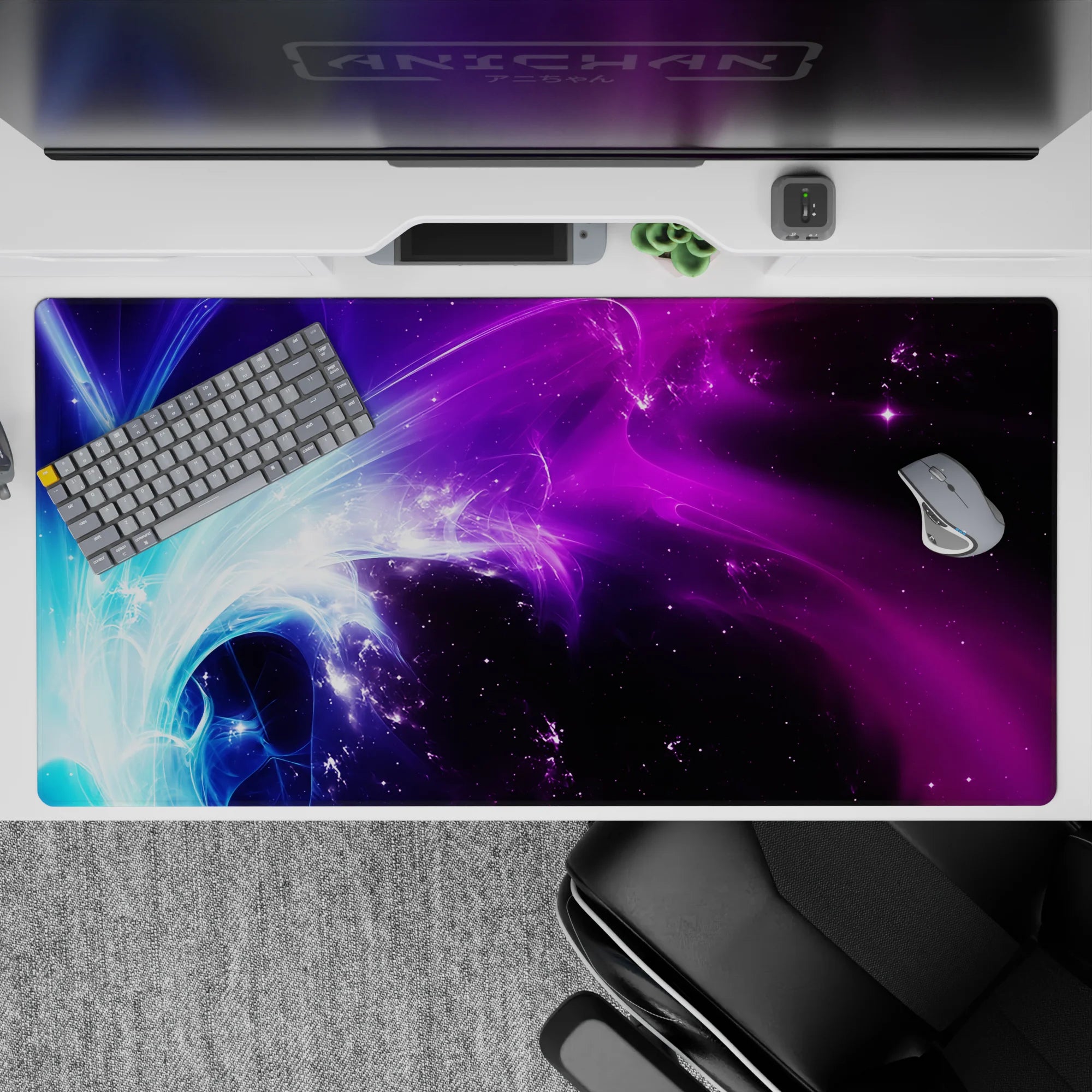 Abstract Deskmat | Mousepad | Deskpad - Nebula Flow - AniChan