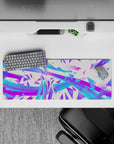 Abstract Deskmat | Mousepad | Deskpad - Electric Shards - AniChan