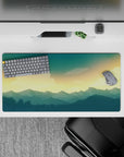 Vector Landscapes Deskmat | Mousepad | Deskpad - Golden Horizon